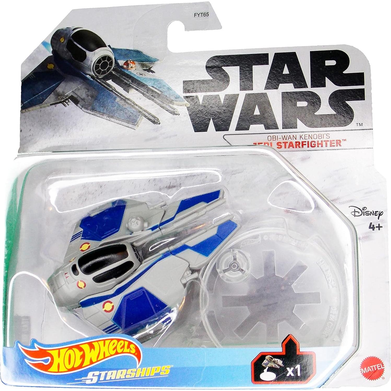 Vehículo de fundición Hot Wheels Star Wars Obi-Wan Jedi Fighter