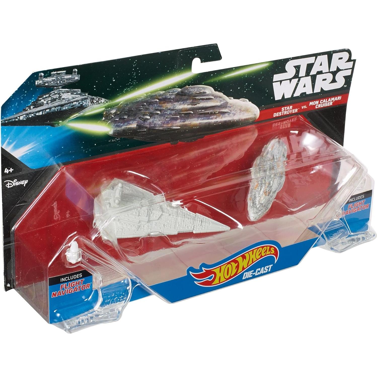 Hot Wheels Star Wars 2-Pack Naves Star Destroyer y Mon Calamari