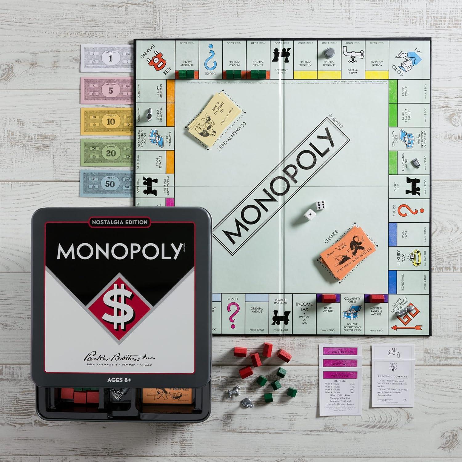 Monopoly Edición Nostalgia WS Game Company Juego de Mesa