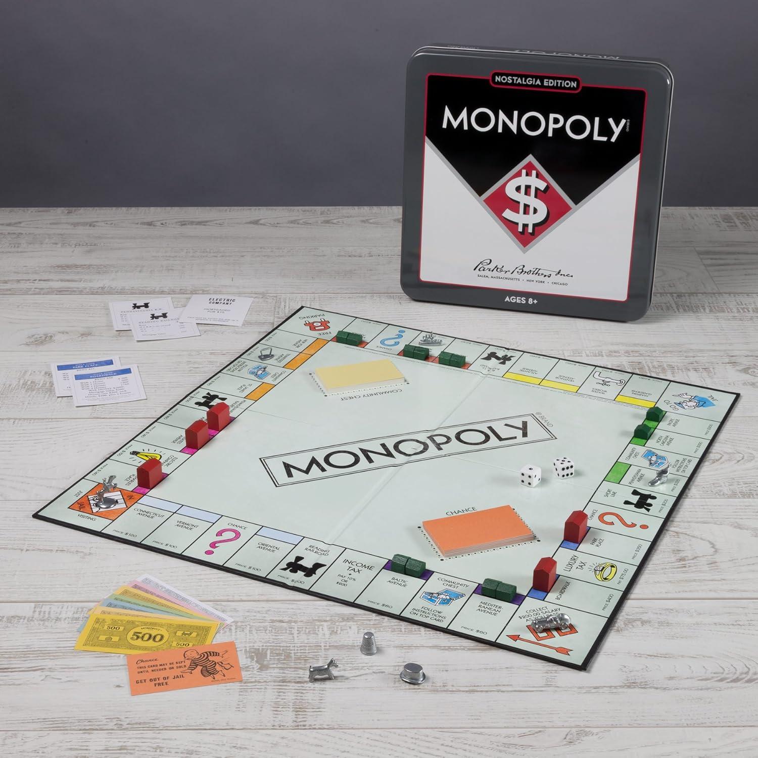 Monopoly Edición Nostalgia WS Game Company Juego de Mesa