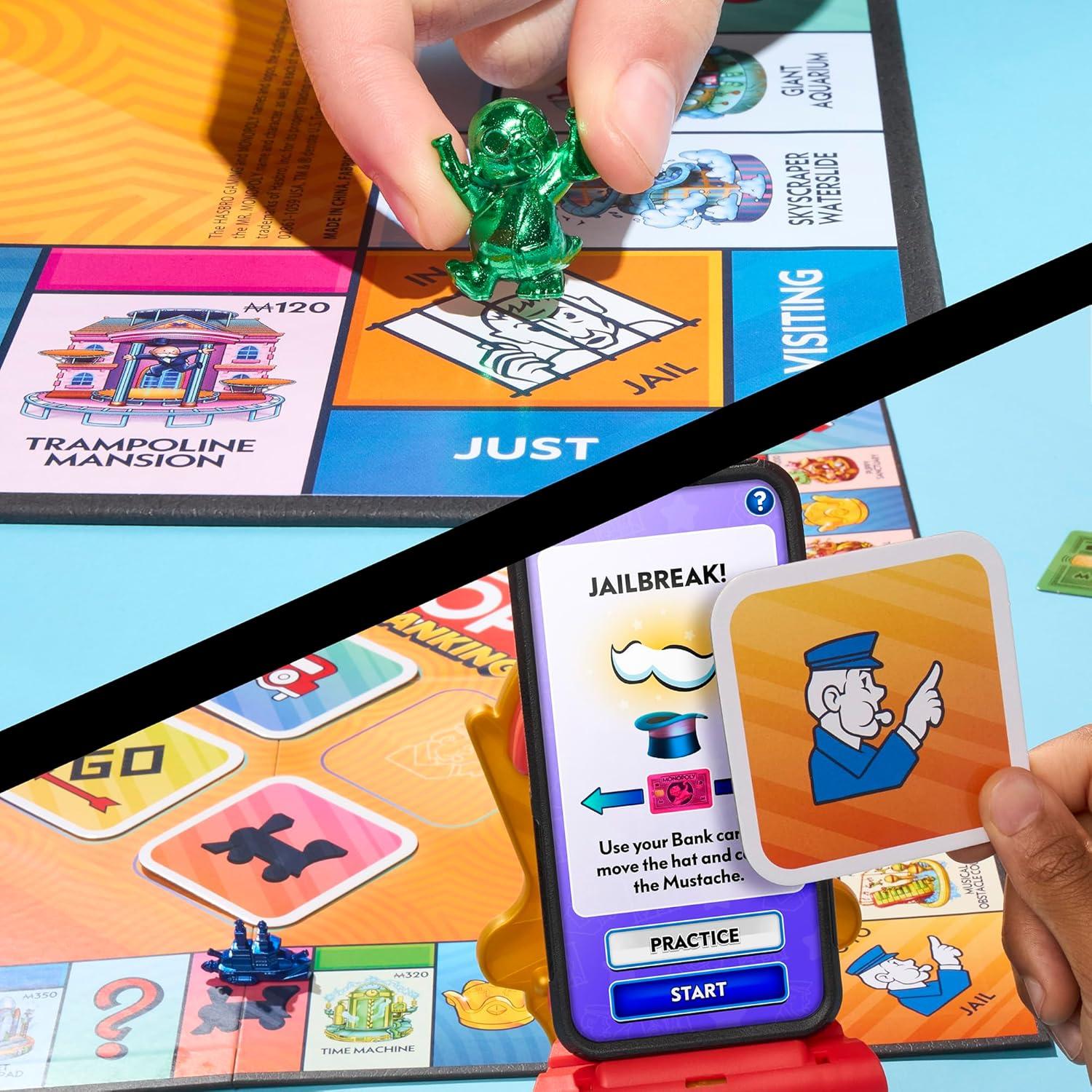 Monopoly App Banking Hasbro | Juego de Mesa Familiar 2-6 Jugadores