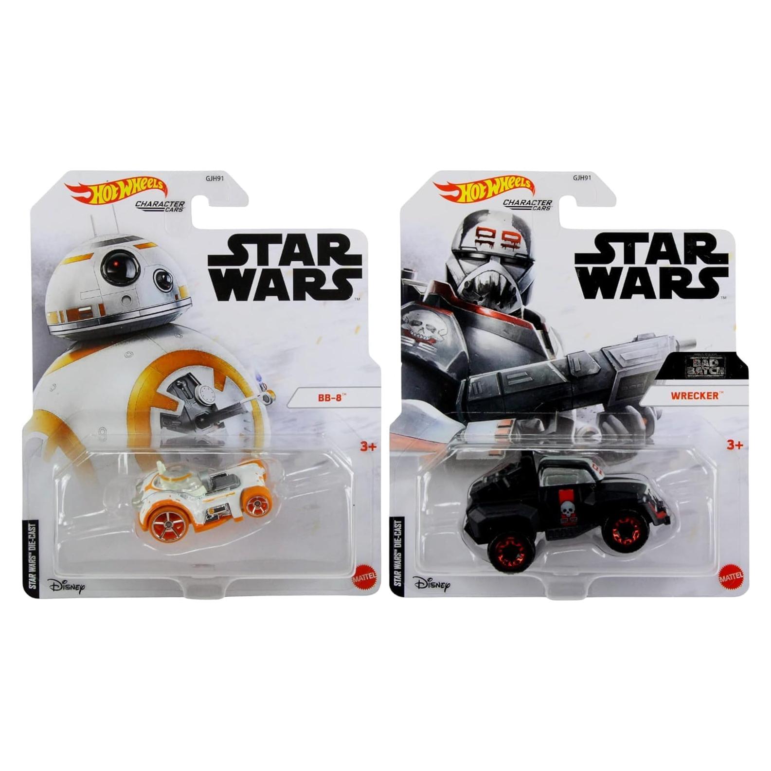 Coches Diecast Star Wars 1:64 Wrecker y BB-8 Paquete Doble