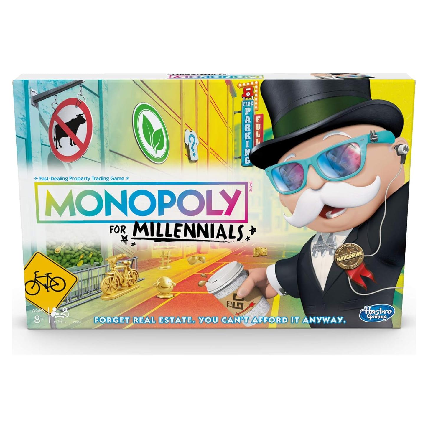 Juego de Mesa Monopoly para Millennials Hasbro 1.08kg