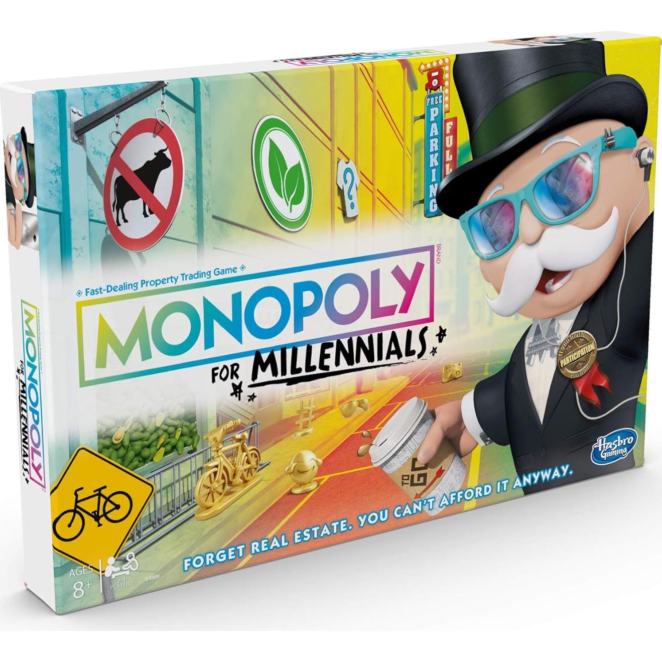 Juego de Mesa Monopoly para Millennials Hasbro 1.08kg