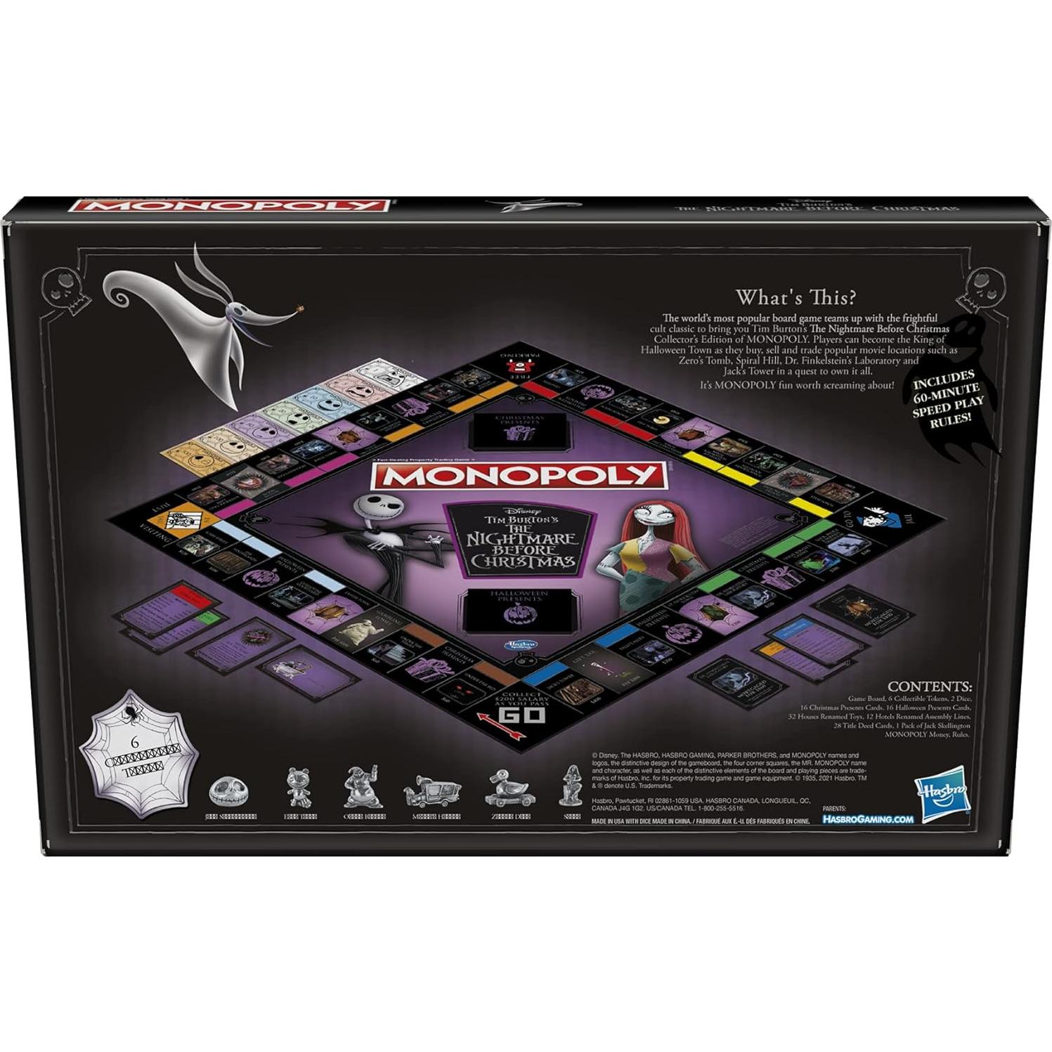 Monopoly Disney El extraño mundo de Jack Hasbro - Juego de mesa