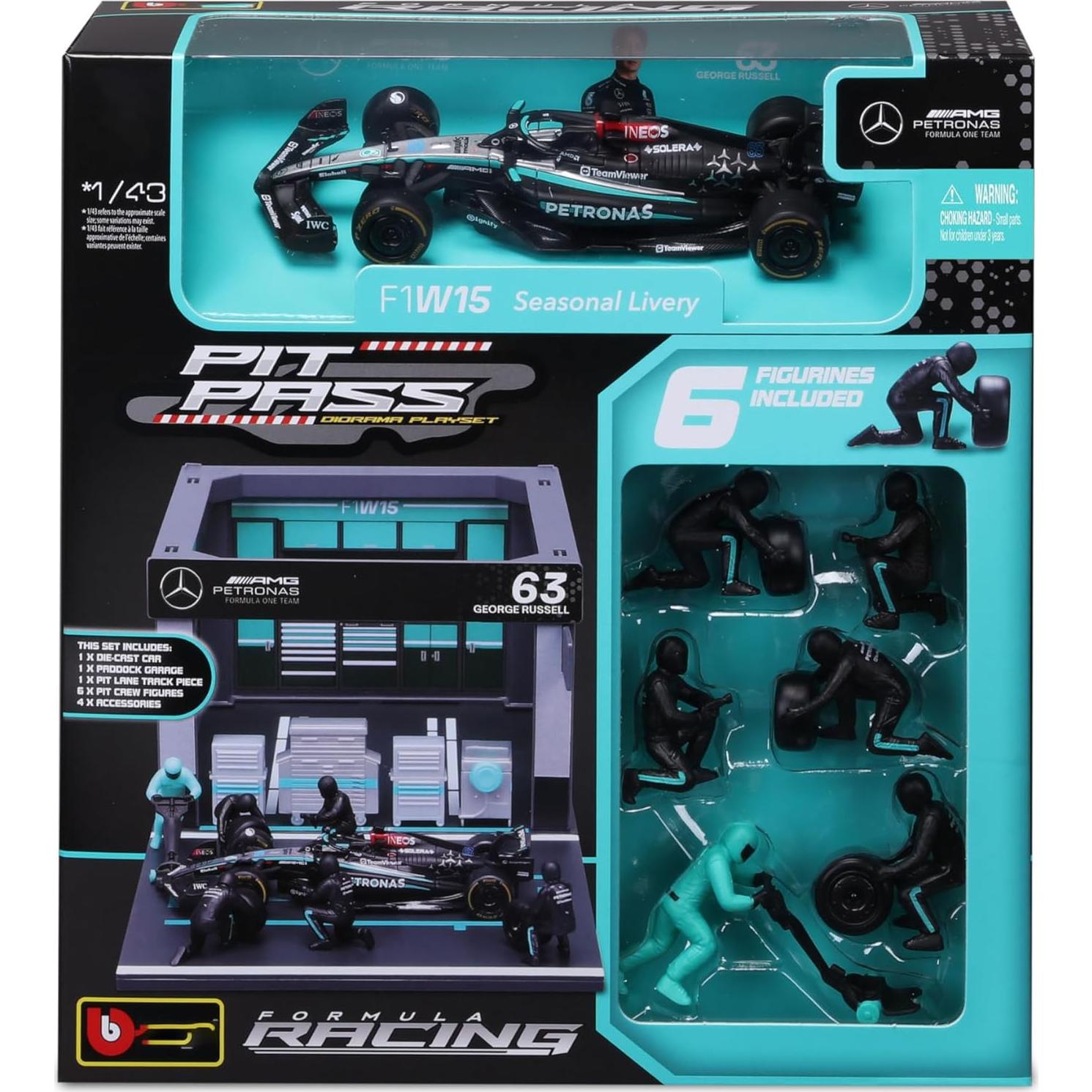 Modelo de Coche Diecast 1:43 Xiangtat F1 Team W15 2024
