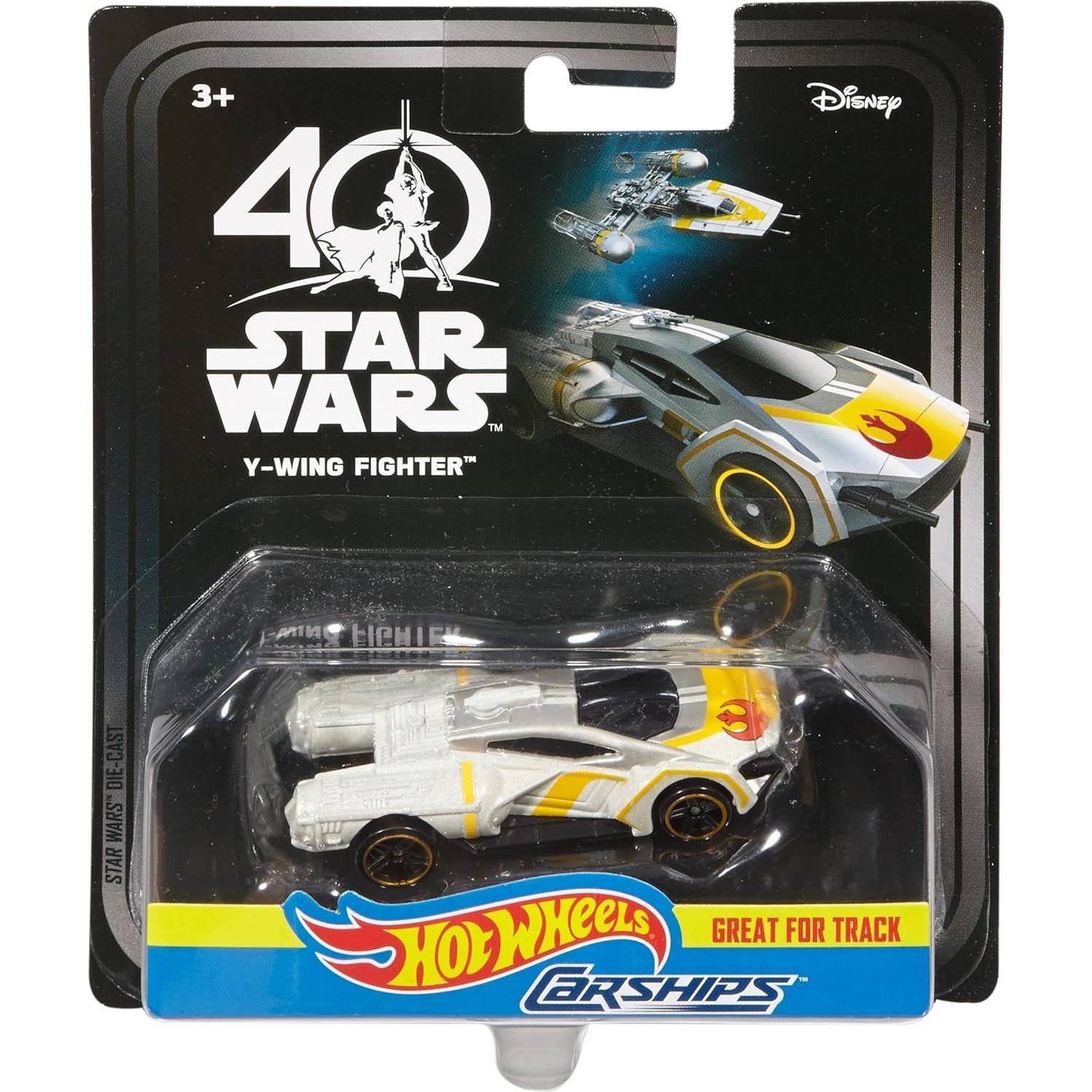 Vehículo Y-Wing Fighter Hot Wheels Star Wars 40 Aniversario