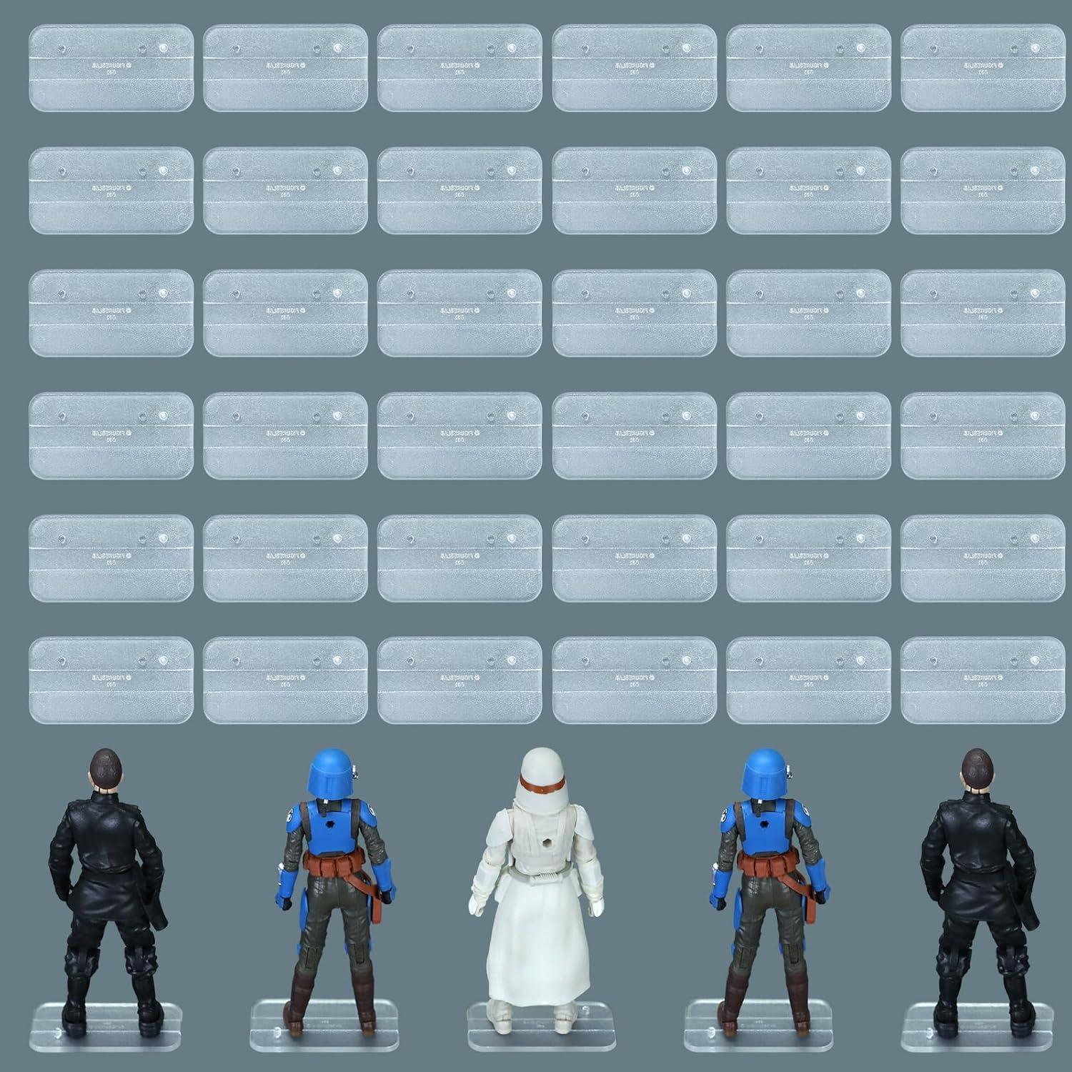 Base de Exhibición Transparente SIXPOINTS 36 Piezas 6"