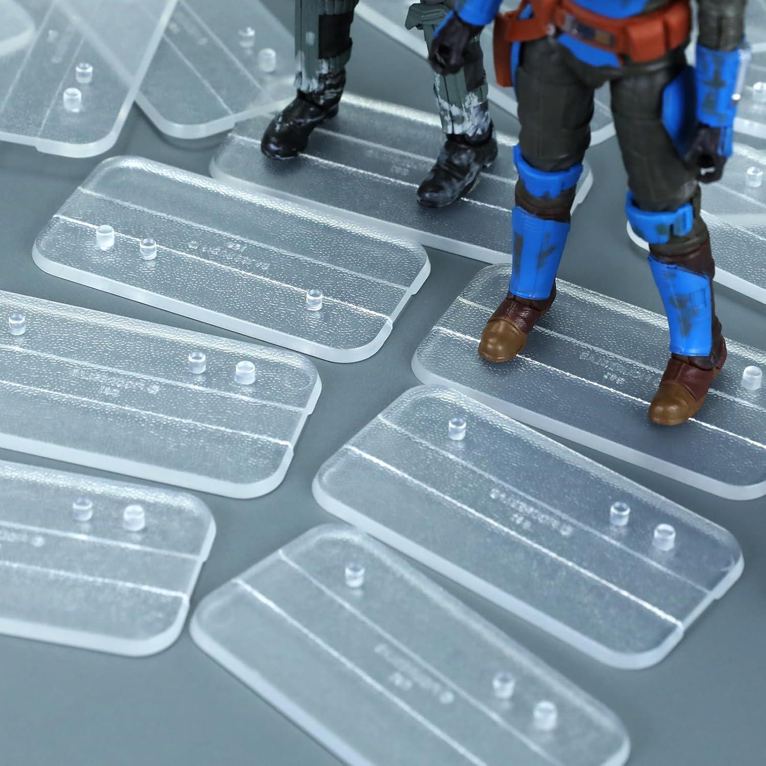 Base de Exhibición Transparente SIXPOINTS 36 Piezas 6"