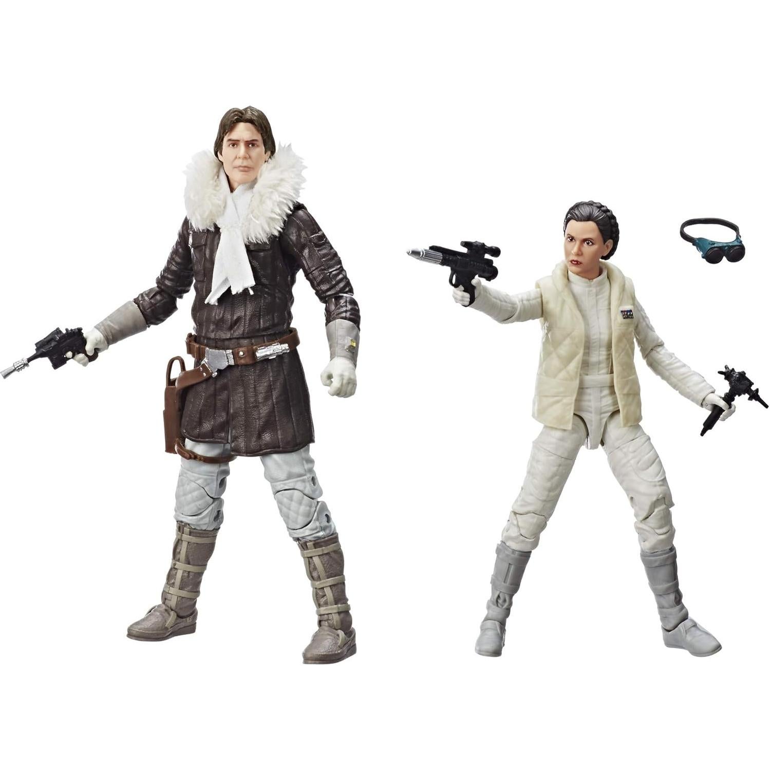 Figuras Star Wars Black Series Leia Organa y Han Solo 15 cm