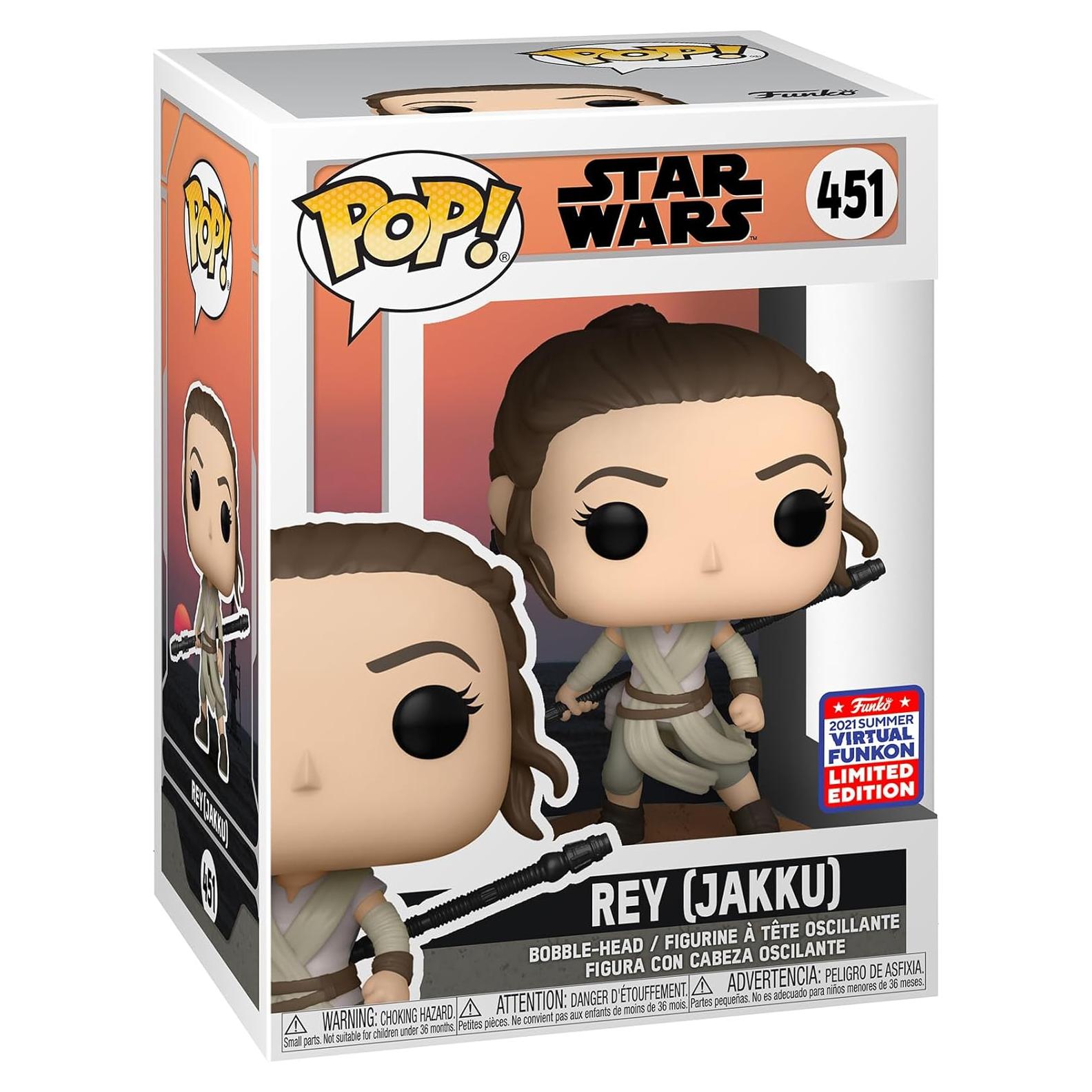 Figura Pop! Rey (Jakku) Funko Star Wars Exclusiva FunKon 2021