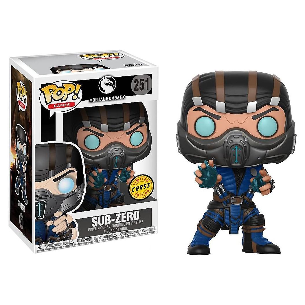 Figura de Vinilo Funko Sub-Zero Chase Mortal Kombat con Protector