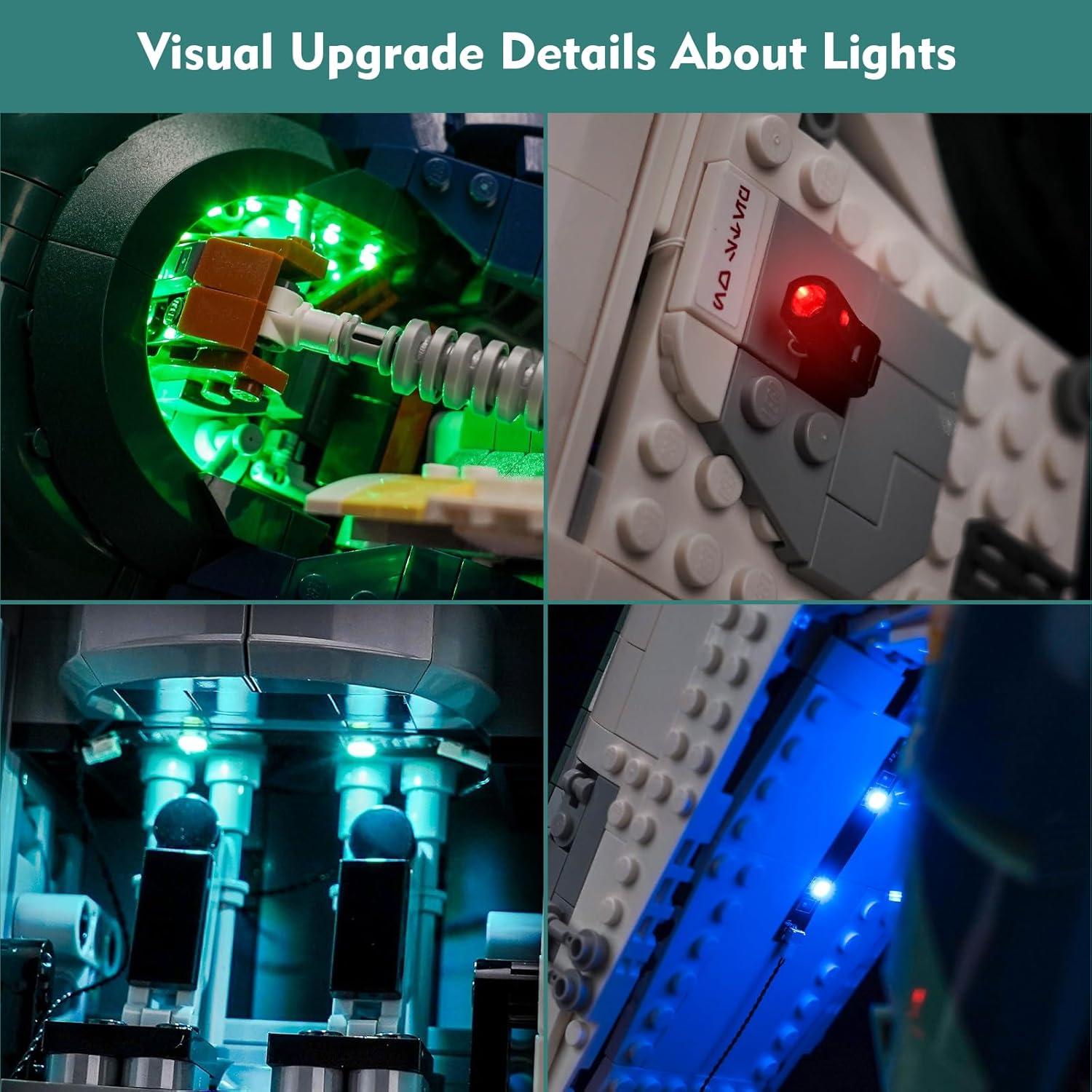 Kit de luz LED LocoLee para LEGO 75409 Firespray-Class