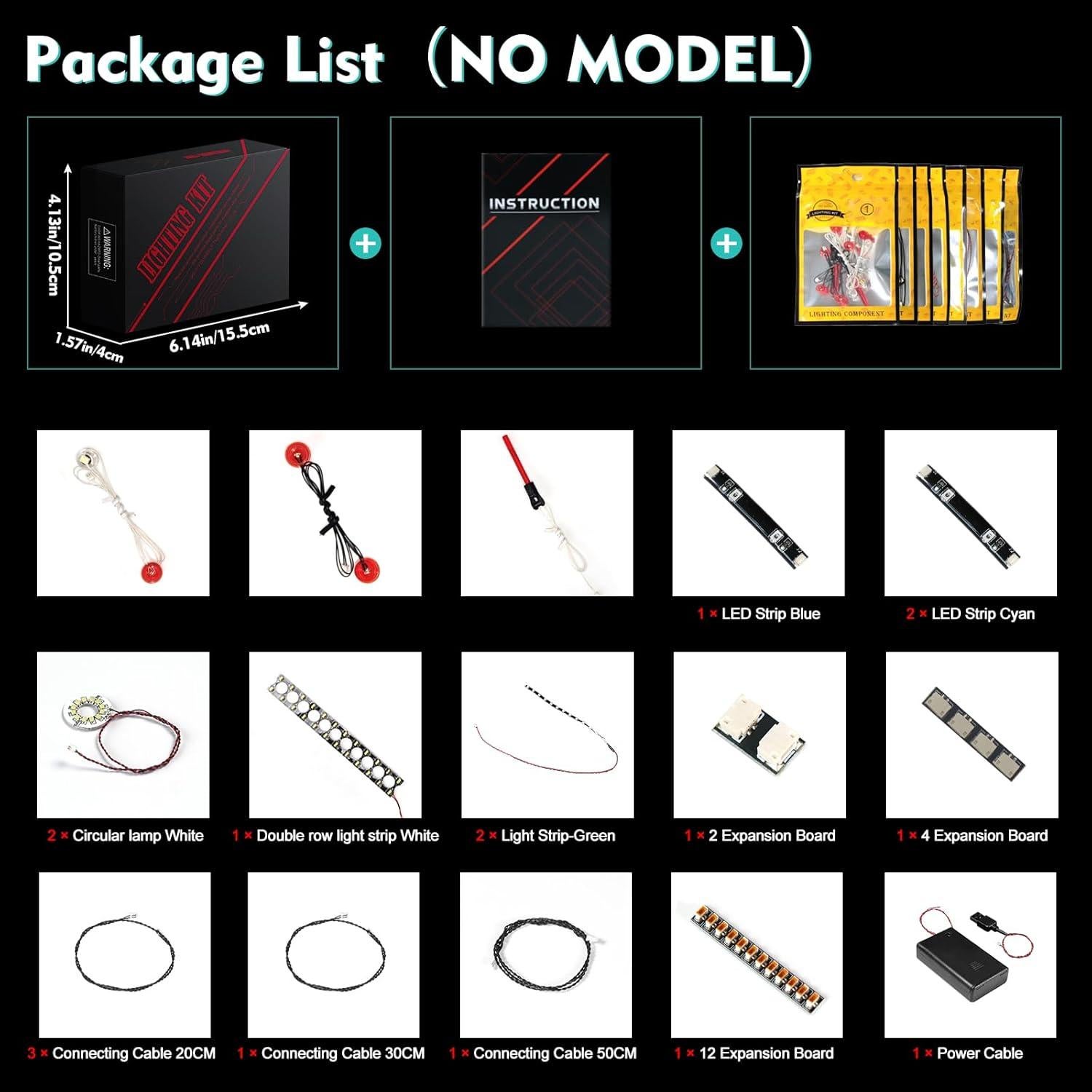 Kit de luz LED LocoLee para LEGO 75409 Firespray-Class