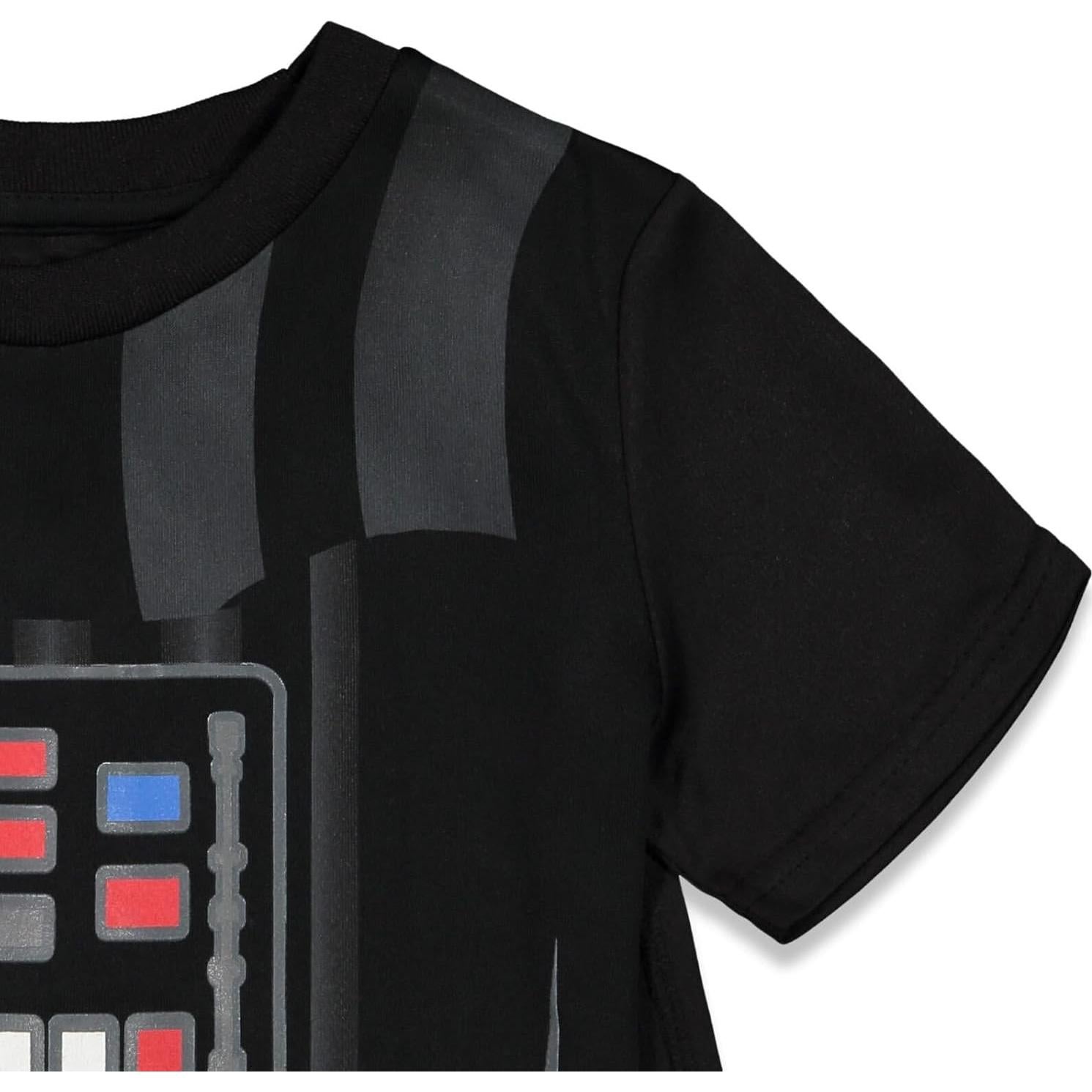 Conjunto 3 Piezas Darth Vader para Niños - Camiseta, Pantalones Cortos y Capa