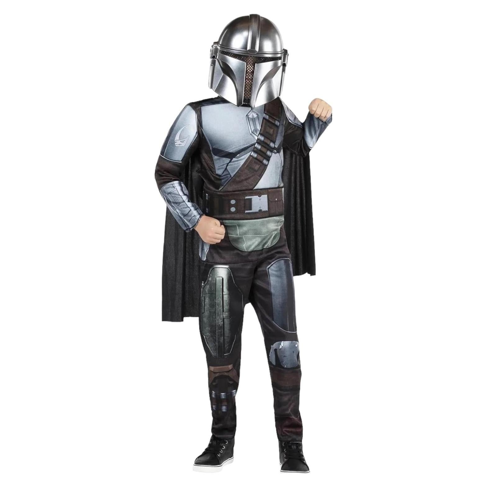 Disfraz de Halloween Mandalorian Qualux Jazwares para Niño Mediano