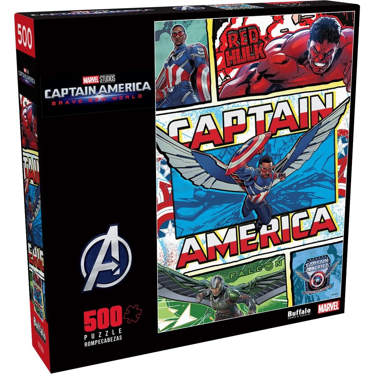 Rompecabezas 500 Piezas Buffalo Games Marvel Capitán América 54x38cm