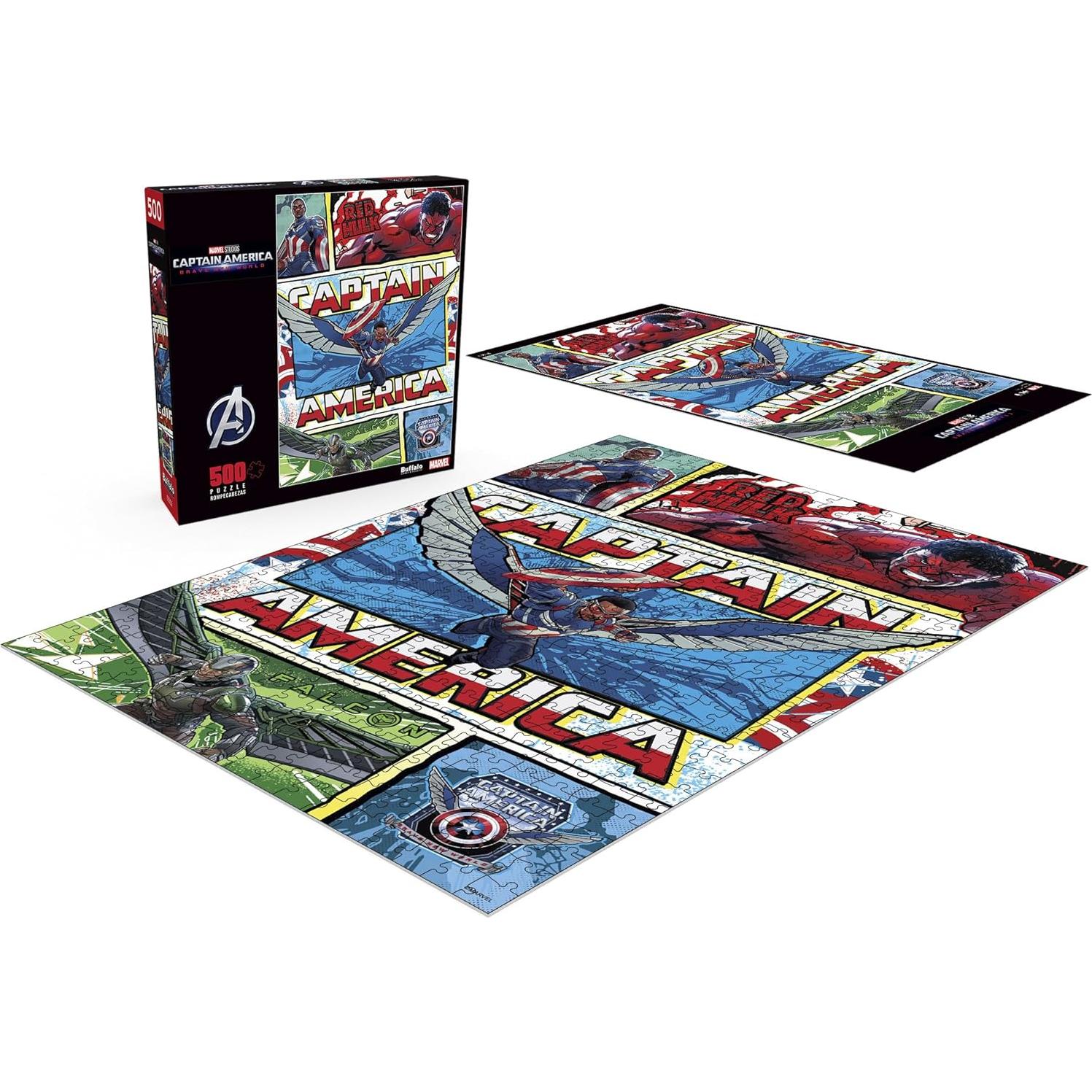 Rompecabezas 500 Piezas Buffalo Games Marvel Capitán América 54x38cm