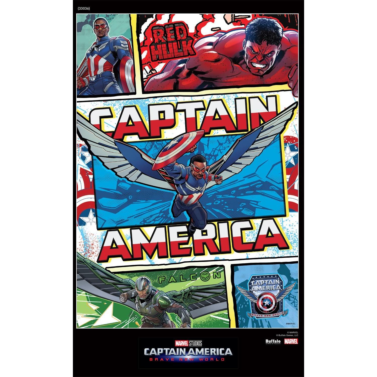 Rompecabezas 500 Piezas Buffalo Games Marvel Capitán América 54x38cm