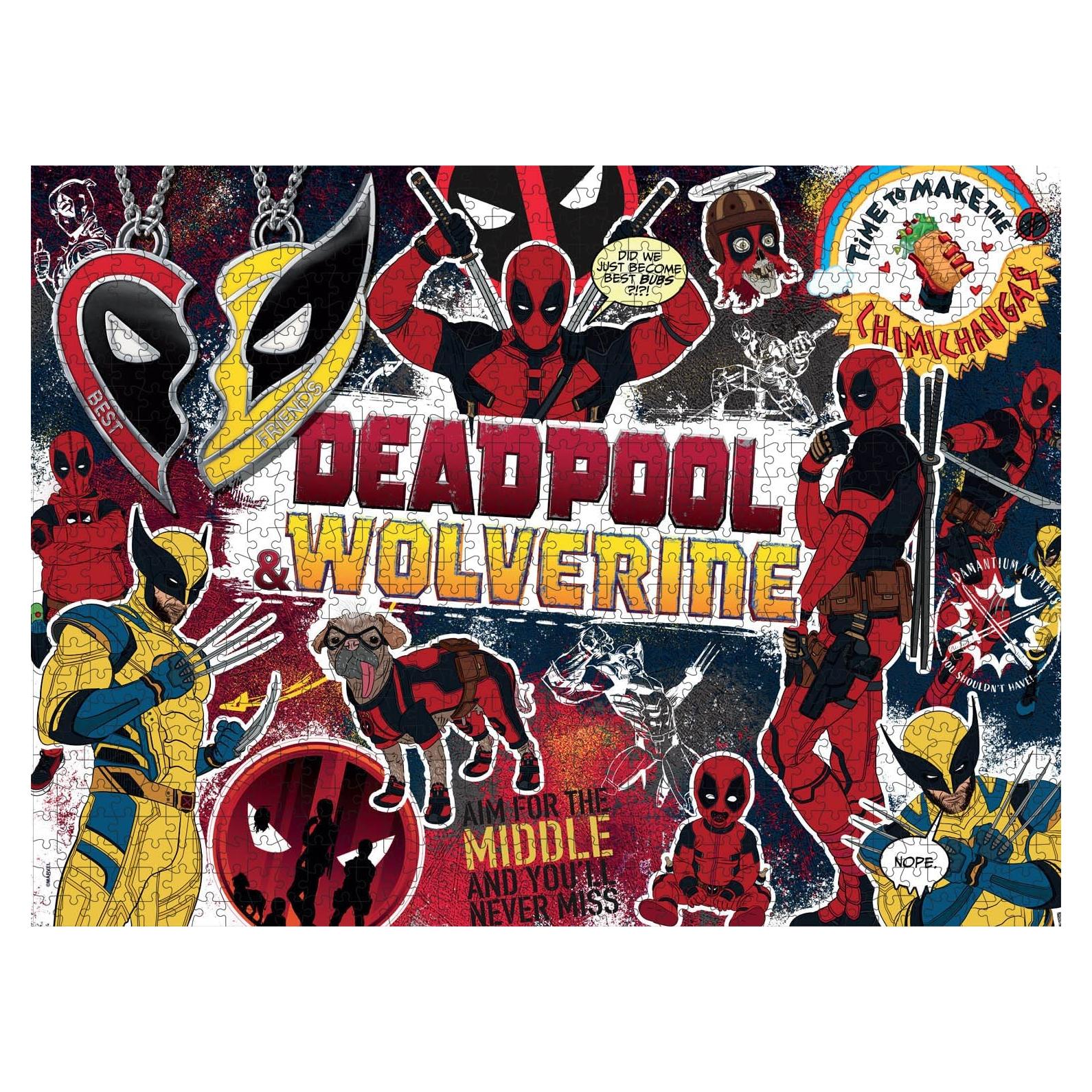 Rompecabezas 1000 Piezas Buffalo Games Deadpool y Wolverine