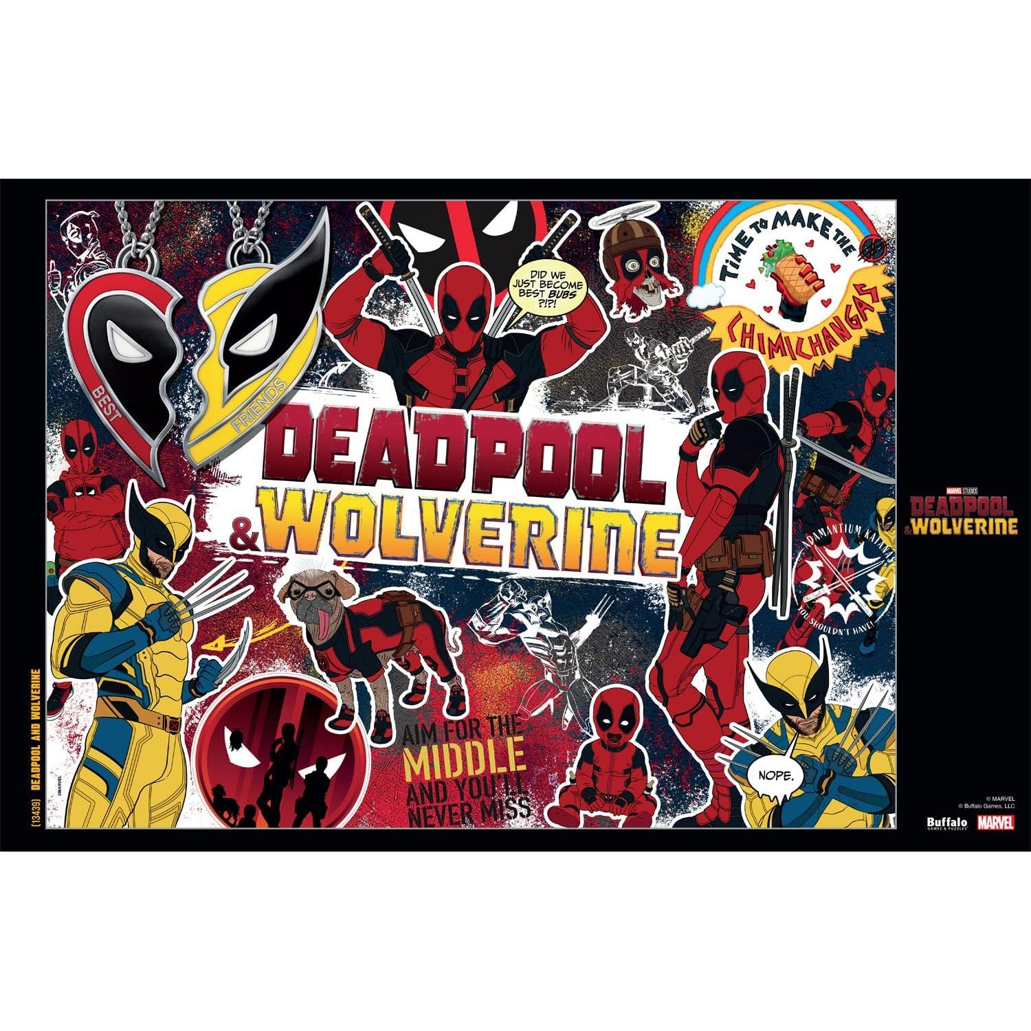Rompecabezas 1000 Piezas Buffalo Games Deadpool y Wolverine
