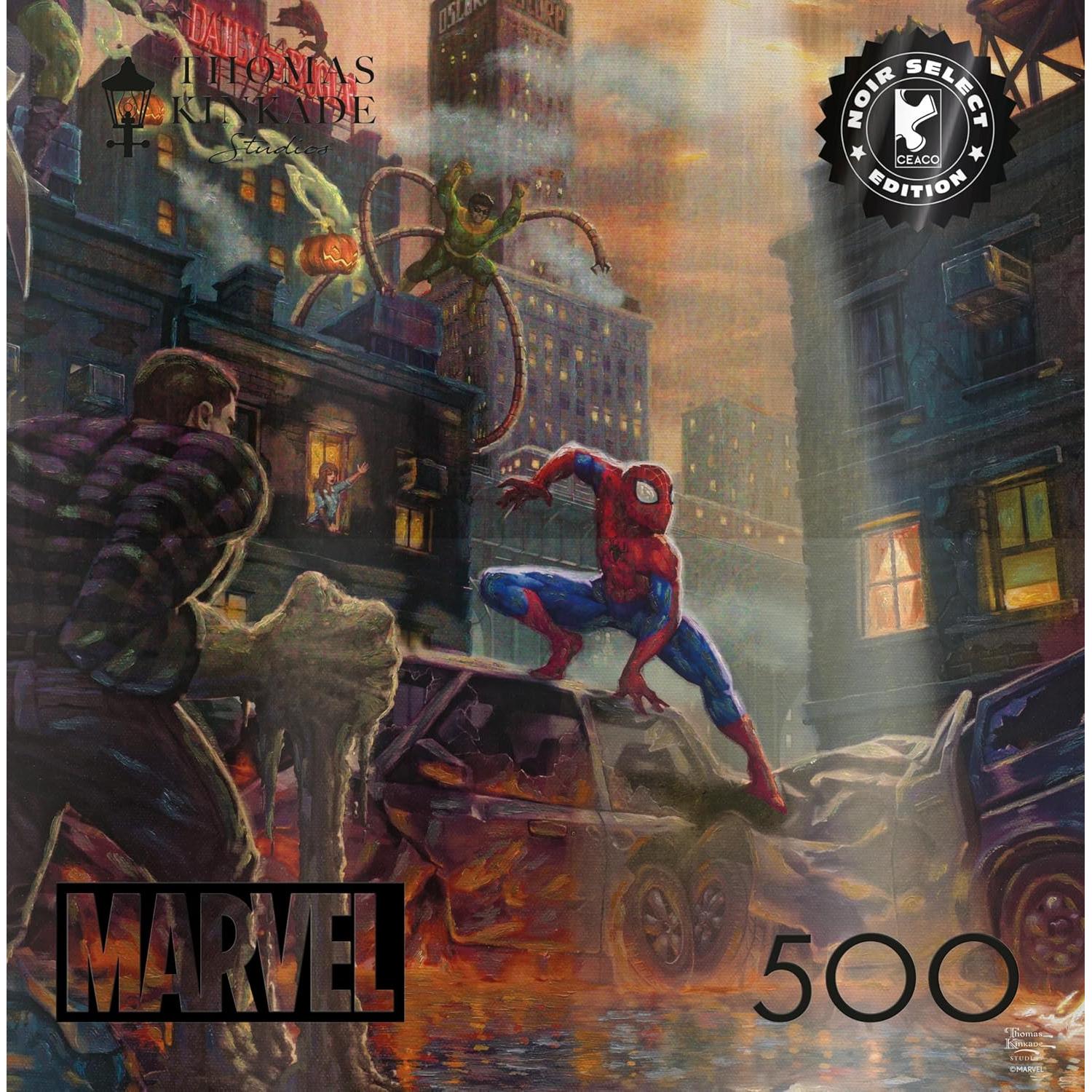 Rompecabezas 500 Piezas Marvel Spider-Man vs Sinister Six 54x38cm