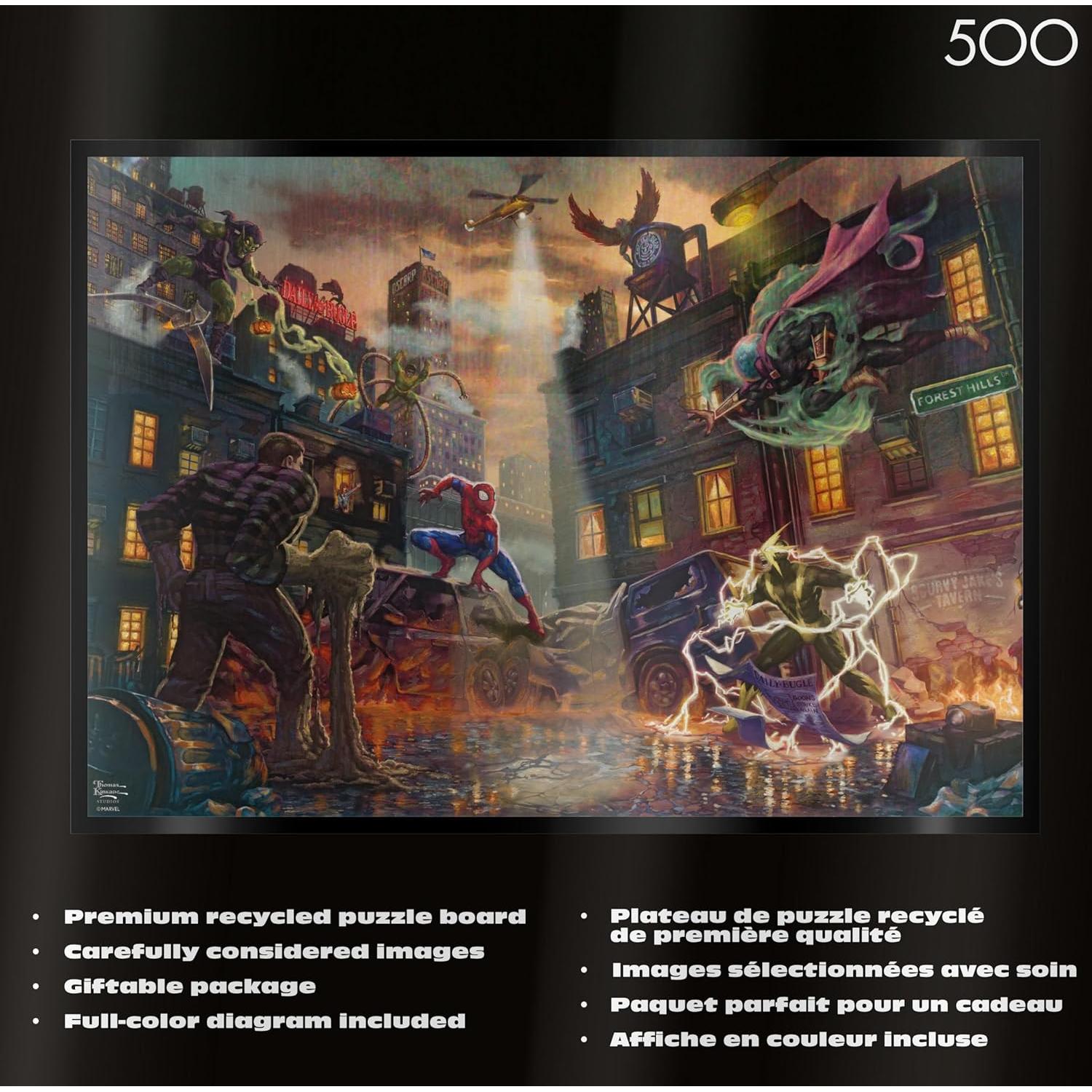 Rompecabezas 500 Piezas Marvel Spider-Man vs Sinister Six 54x38cm