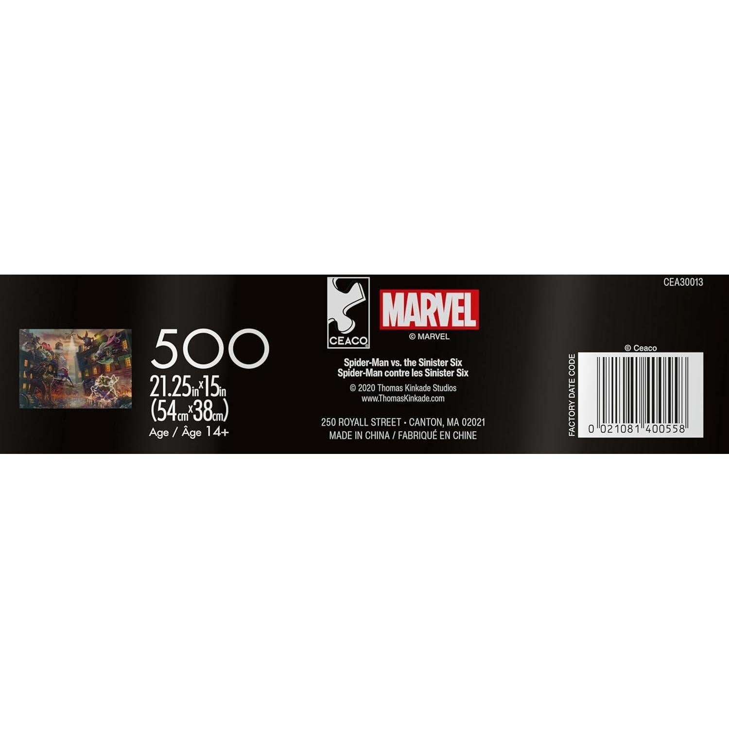 Rompecabezas 500 Piezas Marvel Spider-Man vs Sinister Six 54x38cm