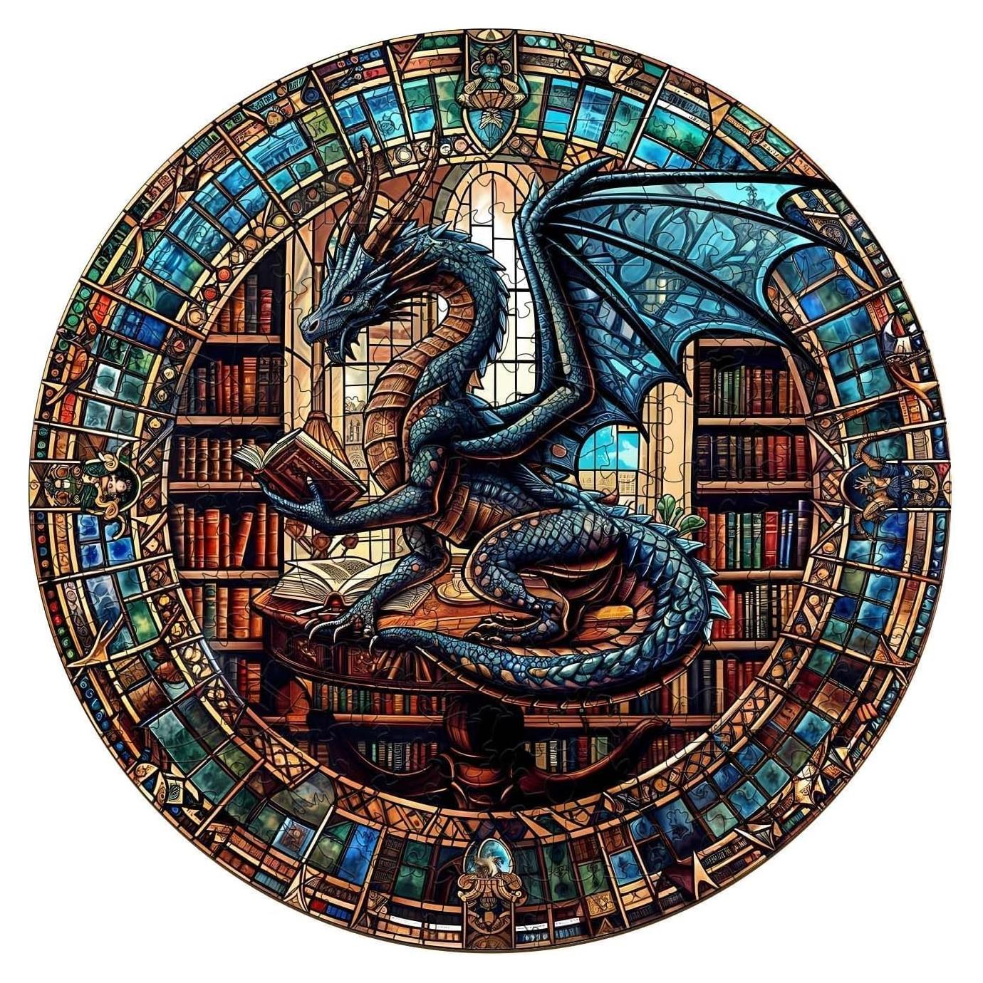 Rompecabezas de Madera Biblioteca del Dragón Pijesaksa 100 Piezas