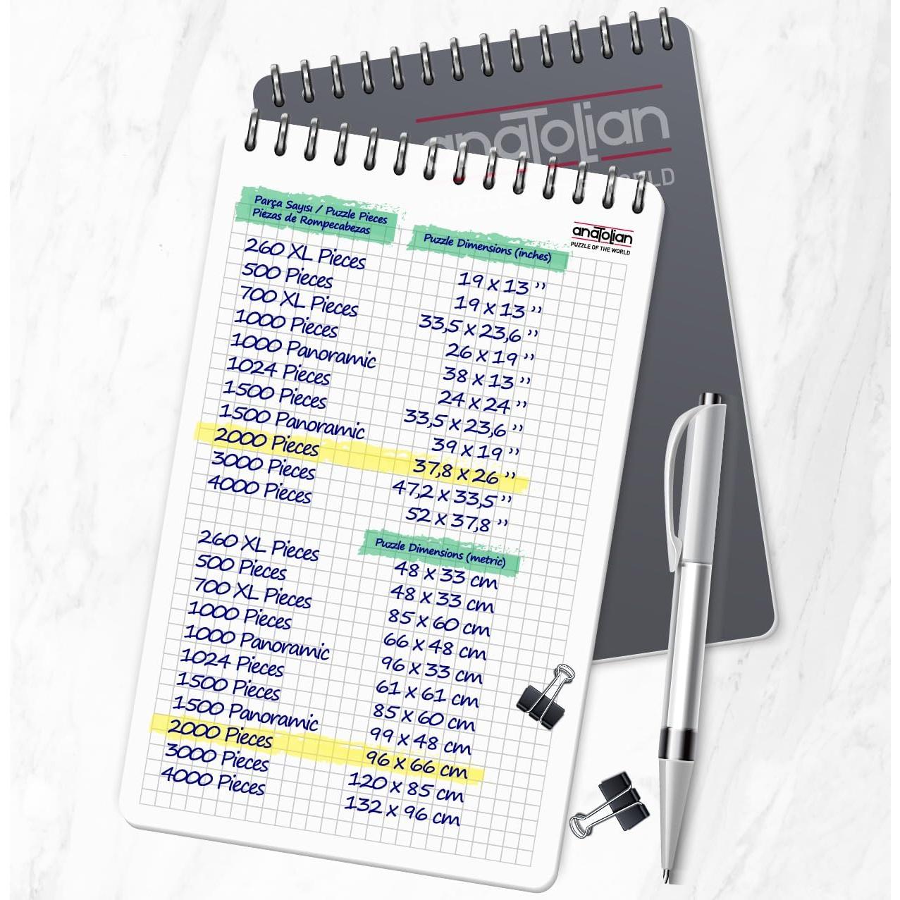 Rompecabezas Anatolian 2000 Piezas Sistema Solar 96x66cm