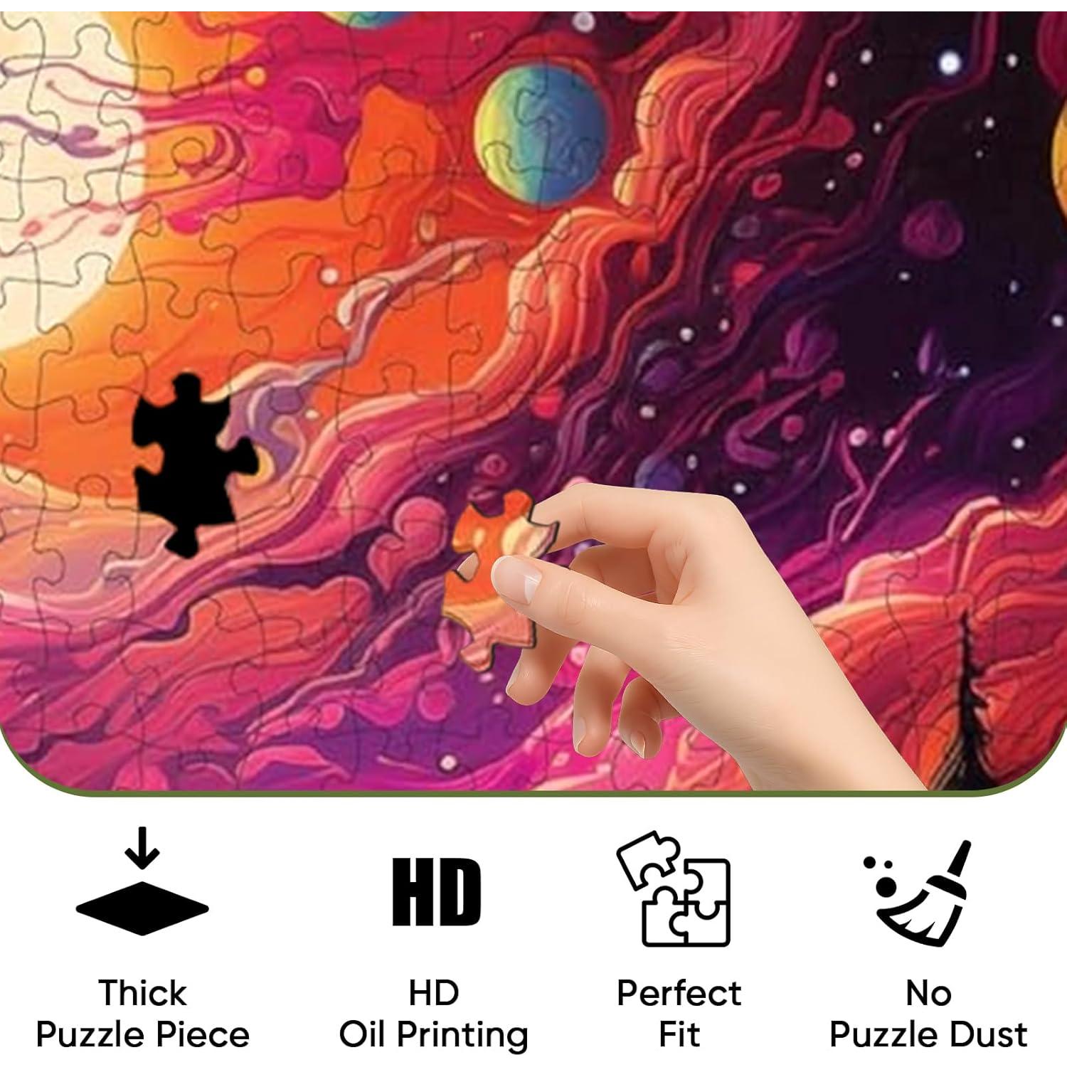 Rompecabezas de 1000 Piezas Trippy Puzzle Co. Lienzo Cósmico