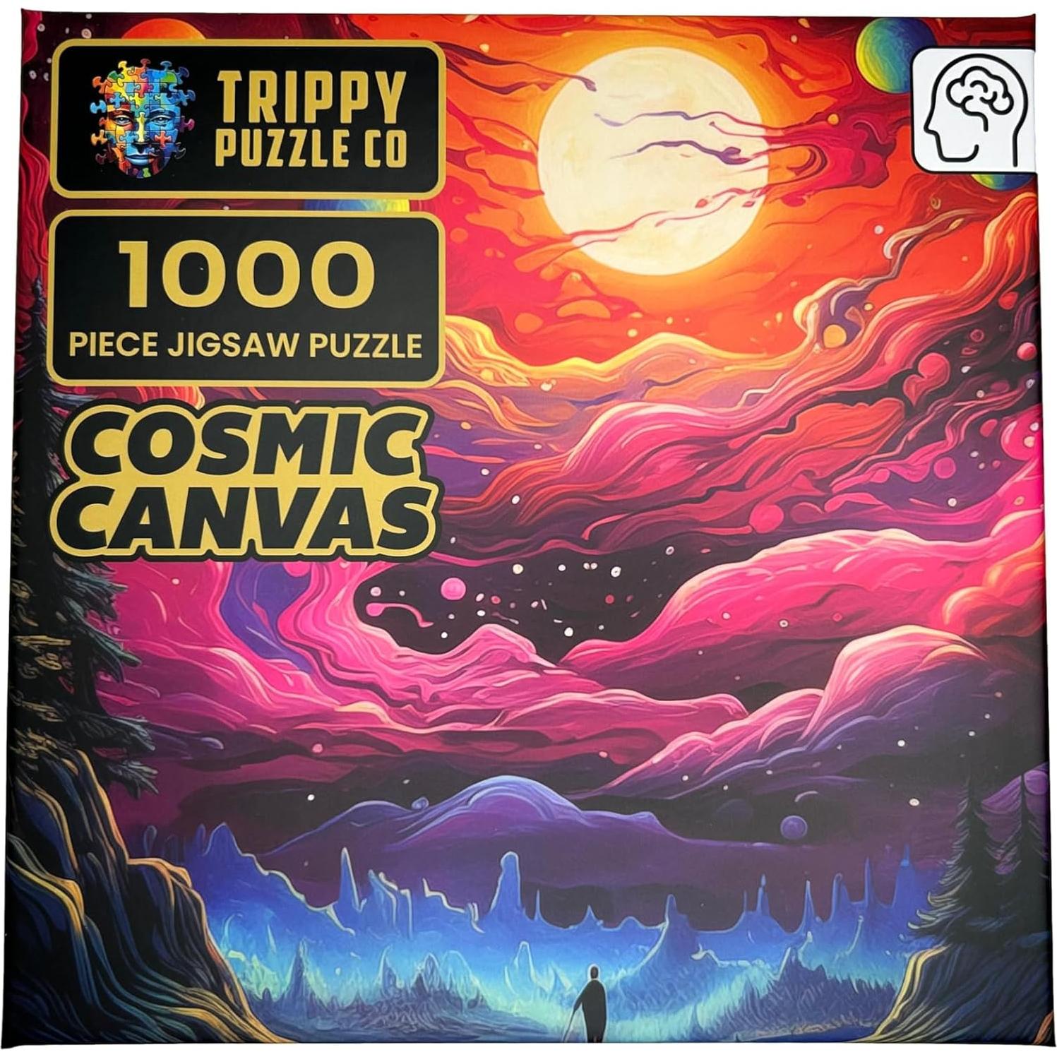 Rompecabezas de 1000 Piezas Trippy Puzzle Co. Lienzo Cósmico