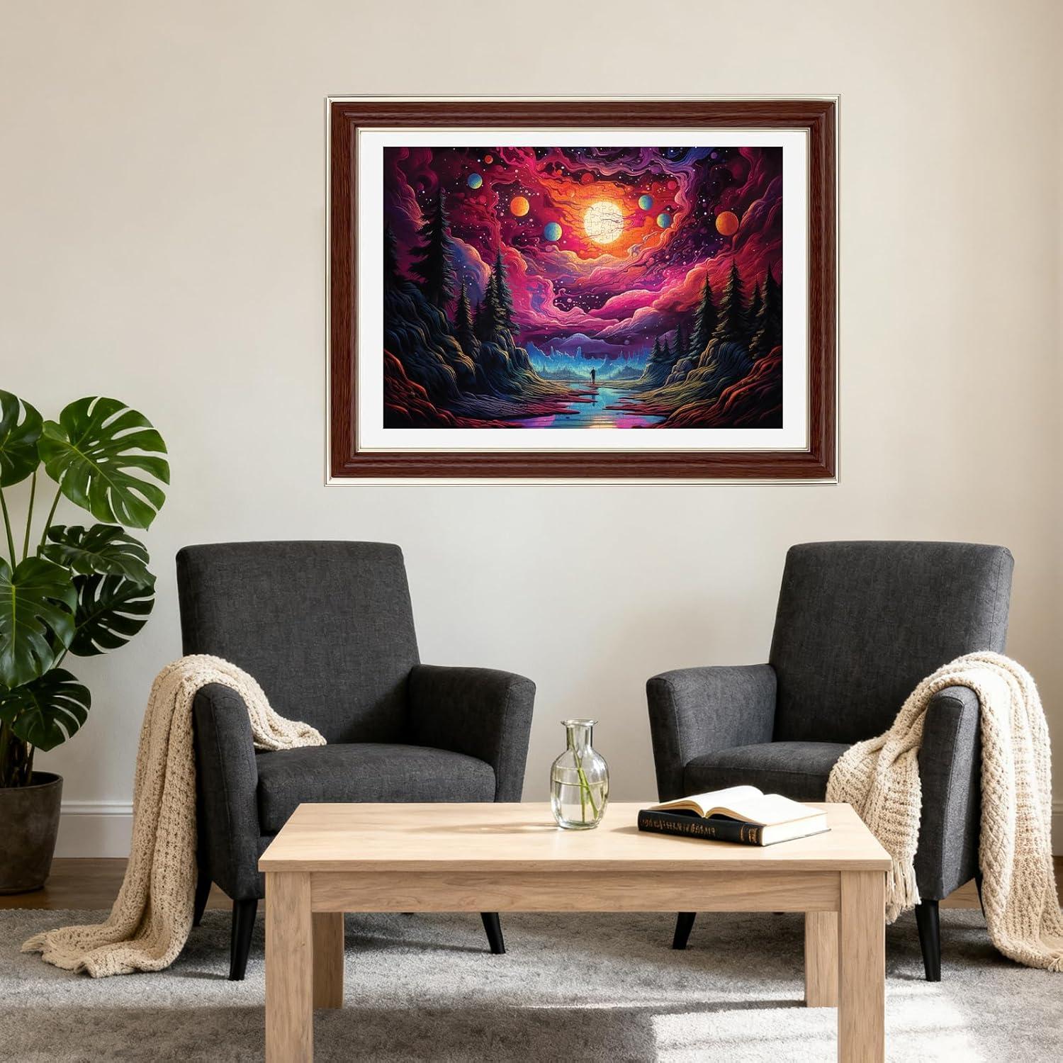 Rompecabezas de 1000 Piezas Trippy Puzzle Co. Lienzo Cósmico