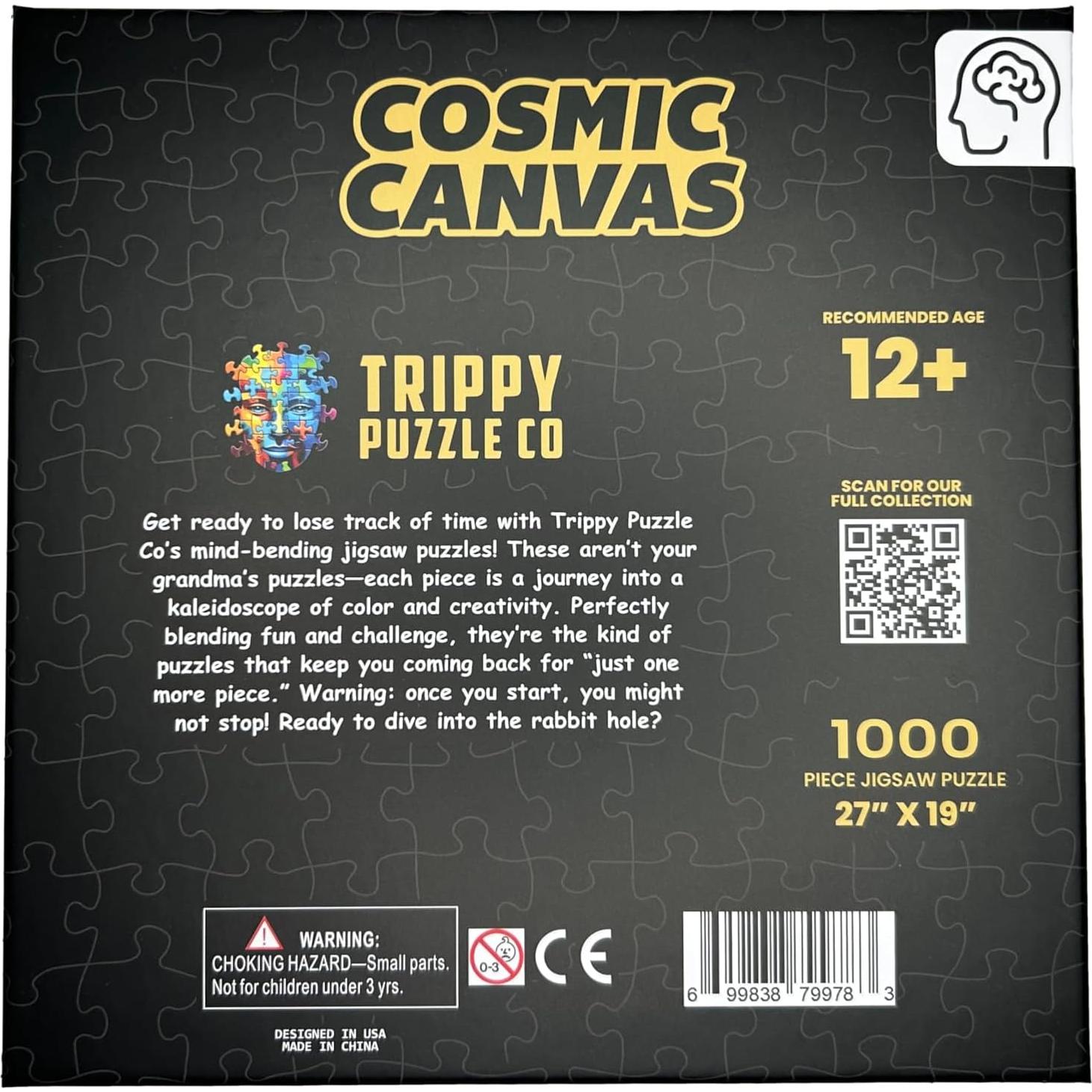 Rompecabezas de 1000 Piezas Trippy Puzzle Co. Lienzo Cósmico