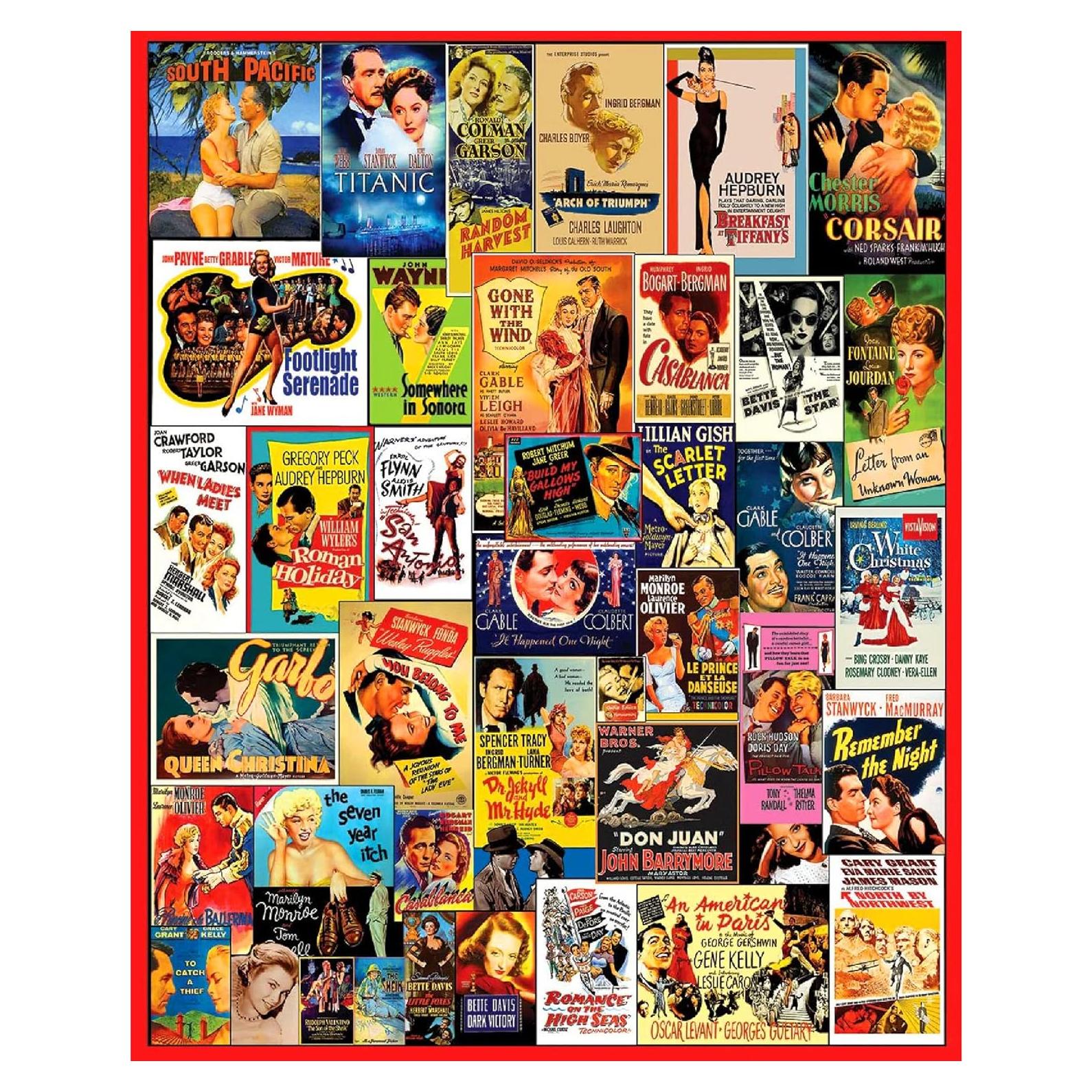 Rompecabezas 1000 Piezas White Mountain Pósters Películas Clásicas