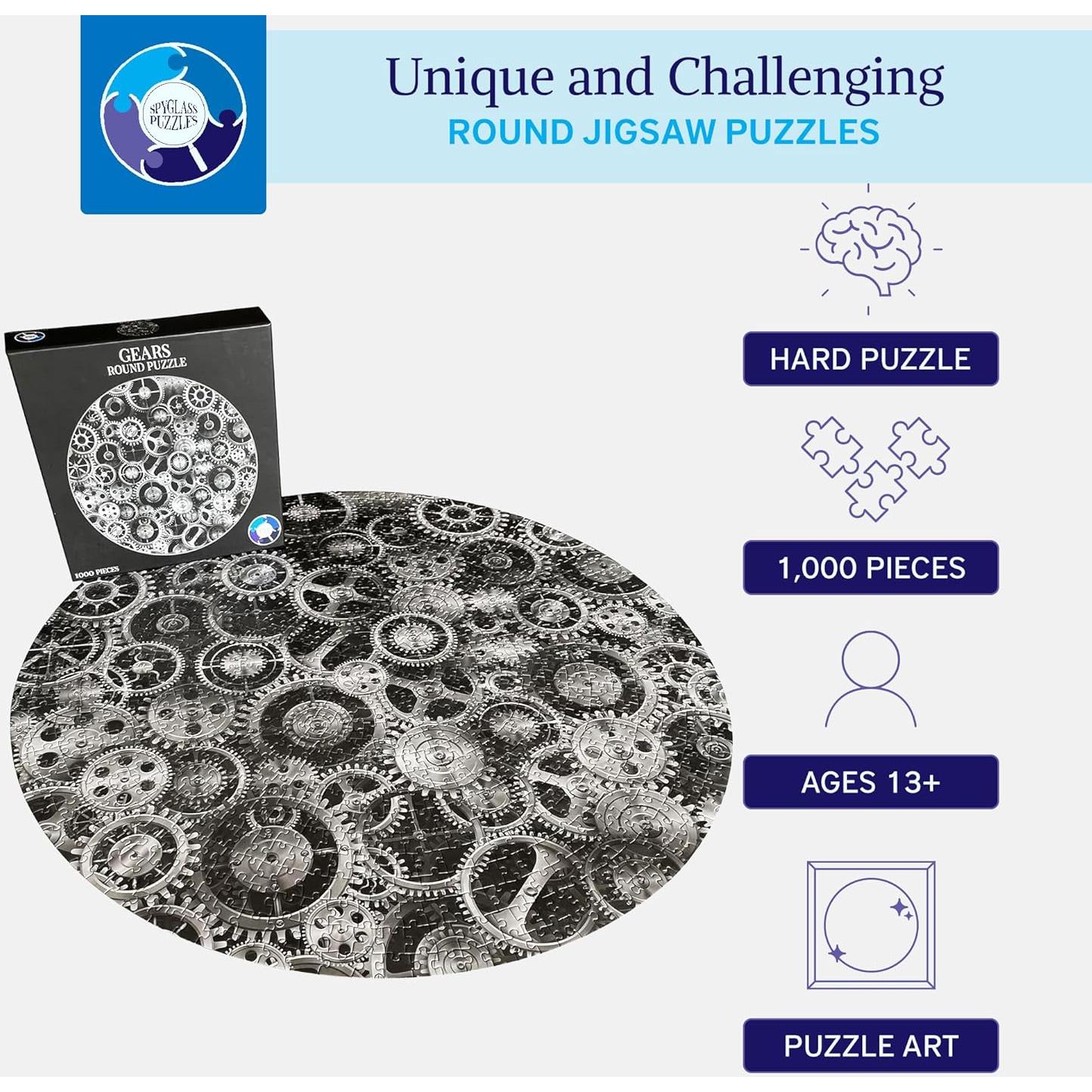 Rompecabezas Redondo 1000 Piezas Spyglass Puzzles Engranajes