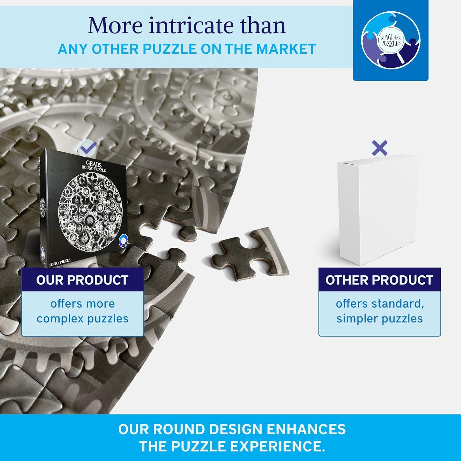 Rompecabezas Redondo 1000 Piezas Spyglass Puzzles Engranajes