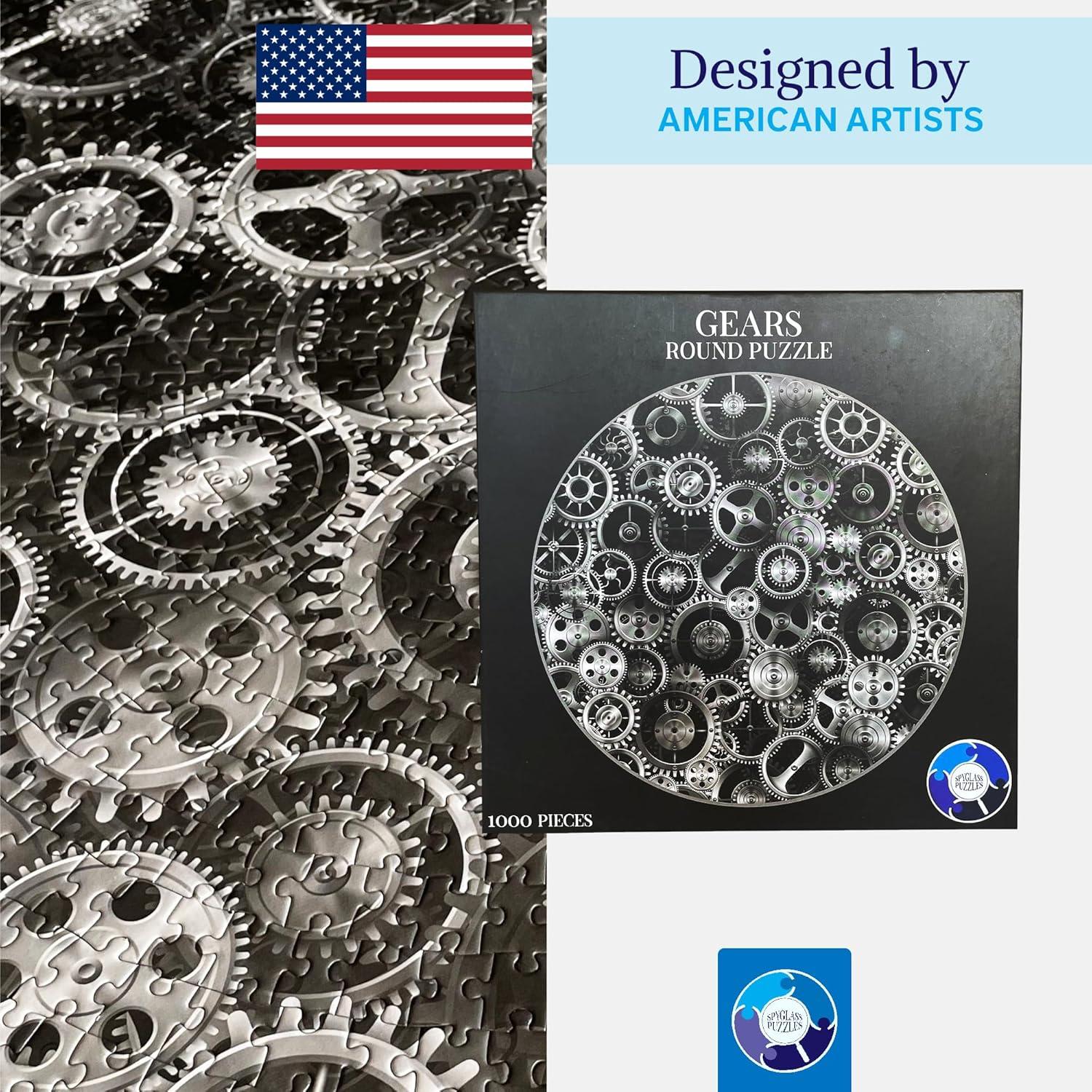 Rompecabezas Redondo 1000 Piezas Spyglass Puzzles Engranajes