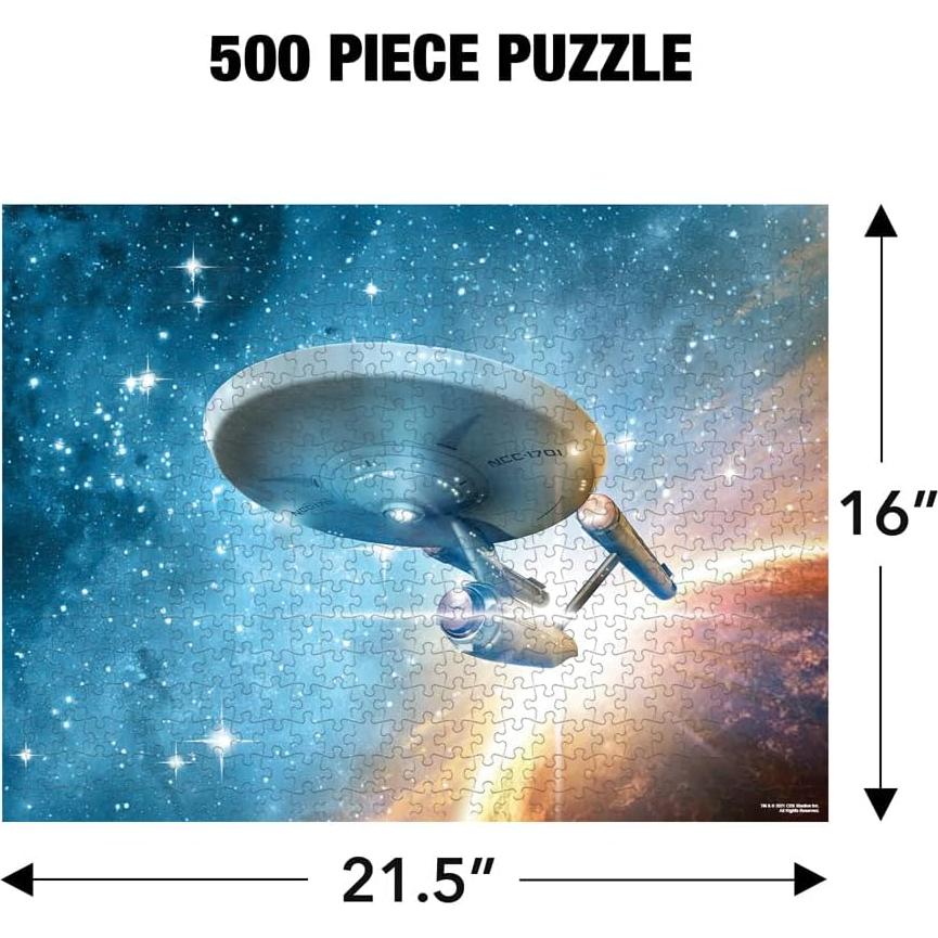 Rompecabezas 500 Piezas Star Trek Frontera Final 53.3x54.6cm