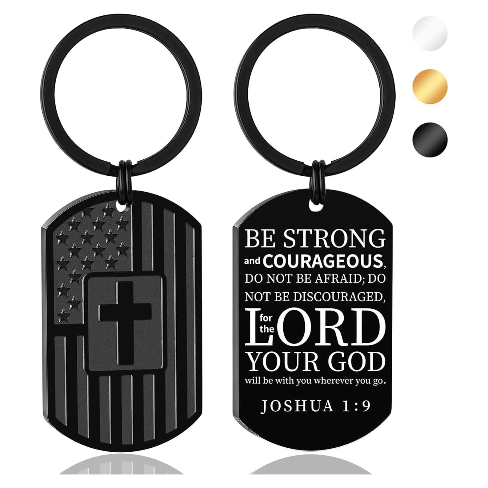 Llavero de Cruz y Biblia DuoDiner para Hombres - Regalos Religiosos