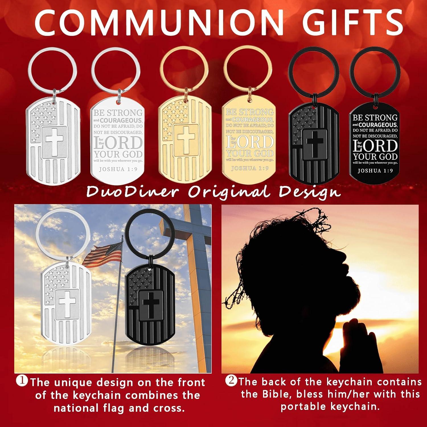 Llavero de Cruz y Biblia DuoDiner para Hombres - Regalos Religiosos