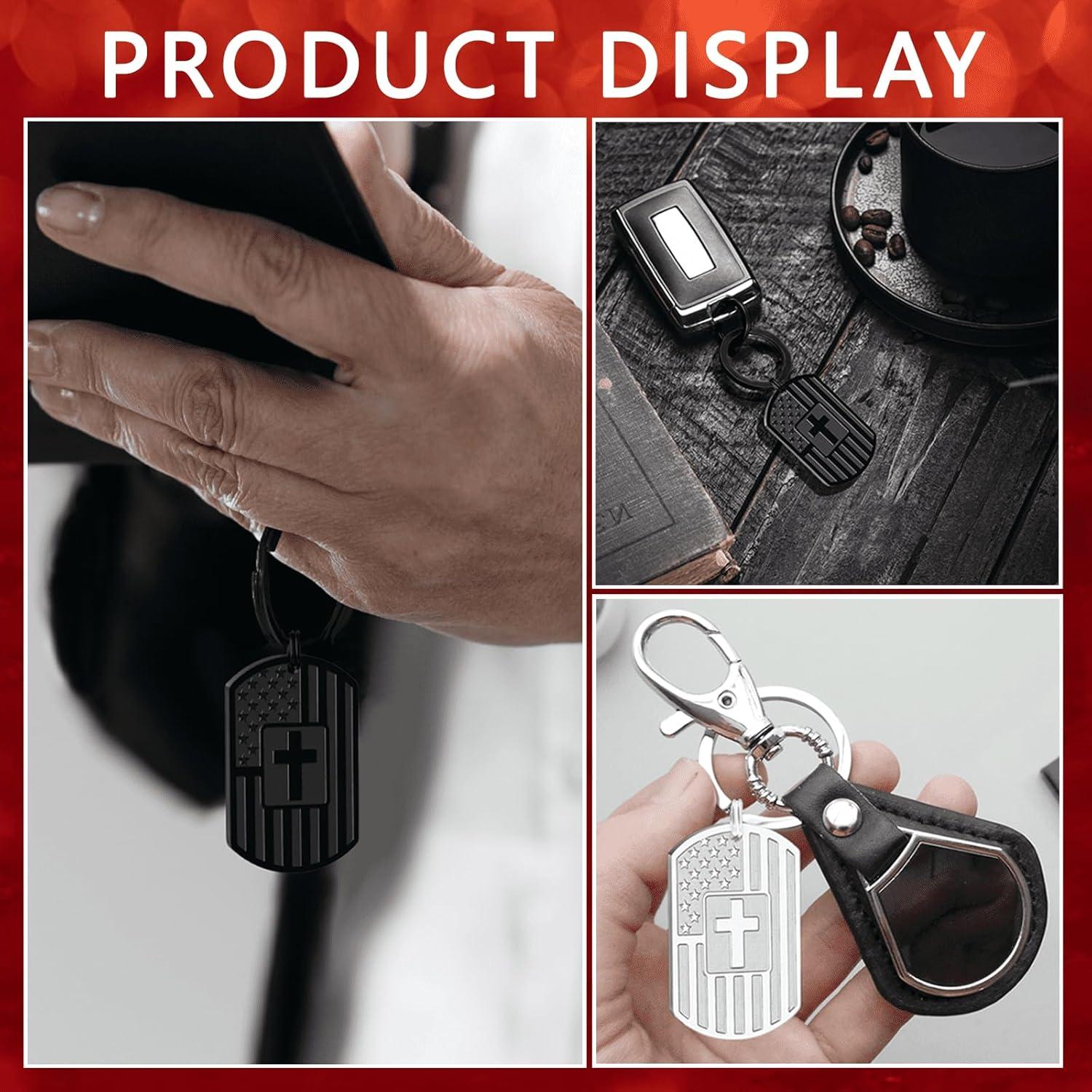 Llavero de Cruz y Biblia DuoDiner para Hombres - Regalos Religiosos