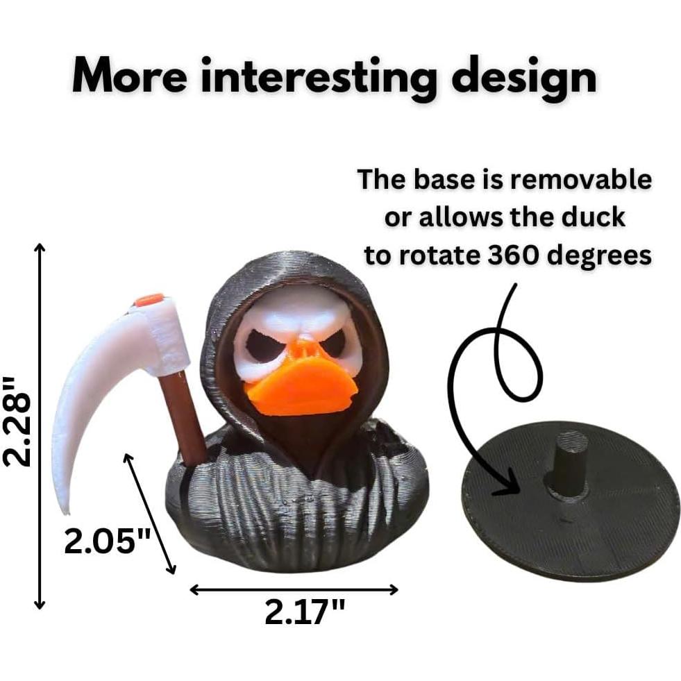 Pato Segador de Almas - Figura Gótica Impresa en 3D para Halloween