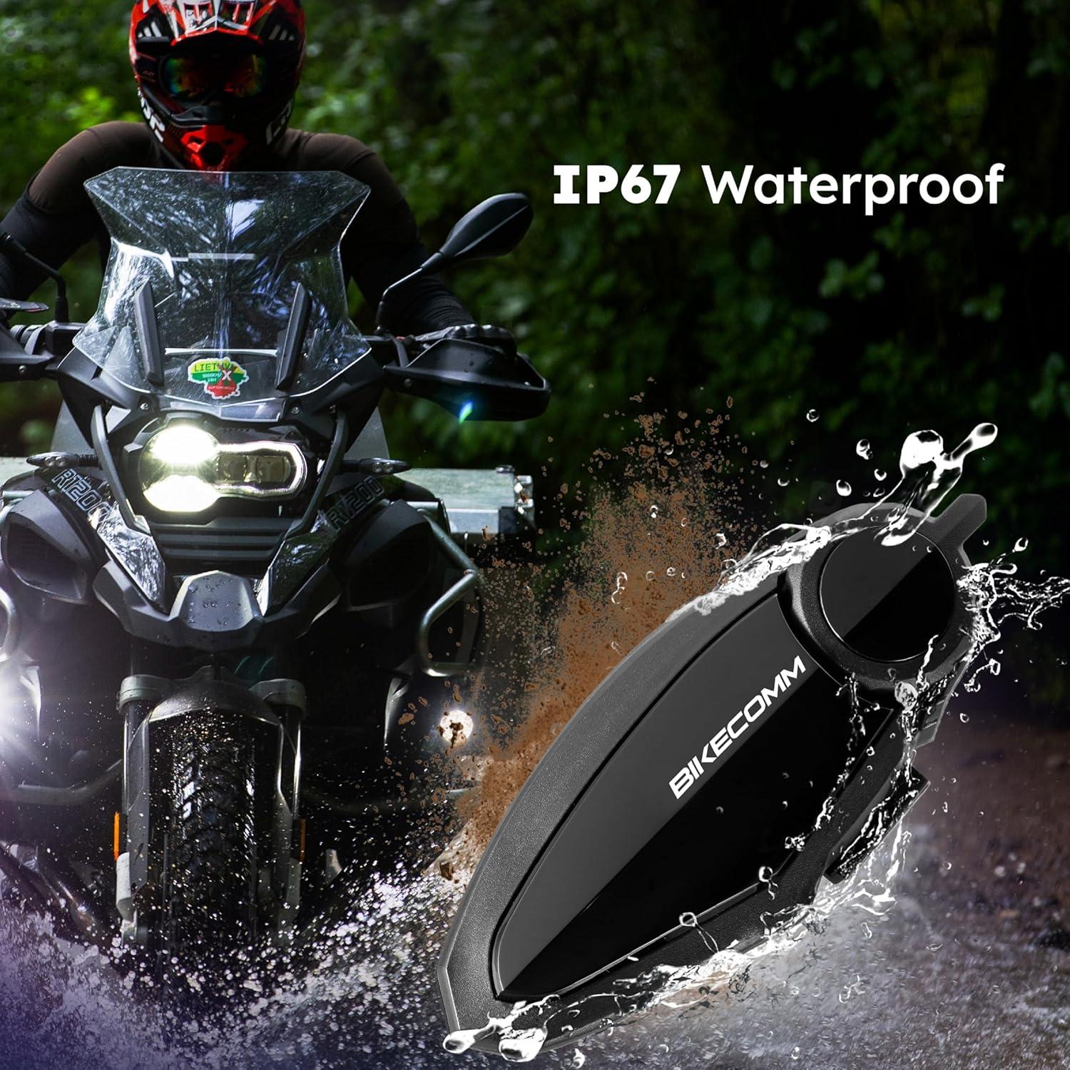 Intercomunicador Bluetooth BK-S2 para Motocicleta - Duo Negro