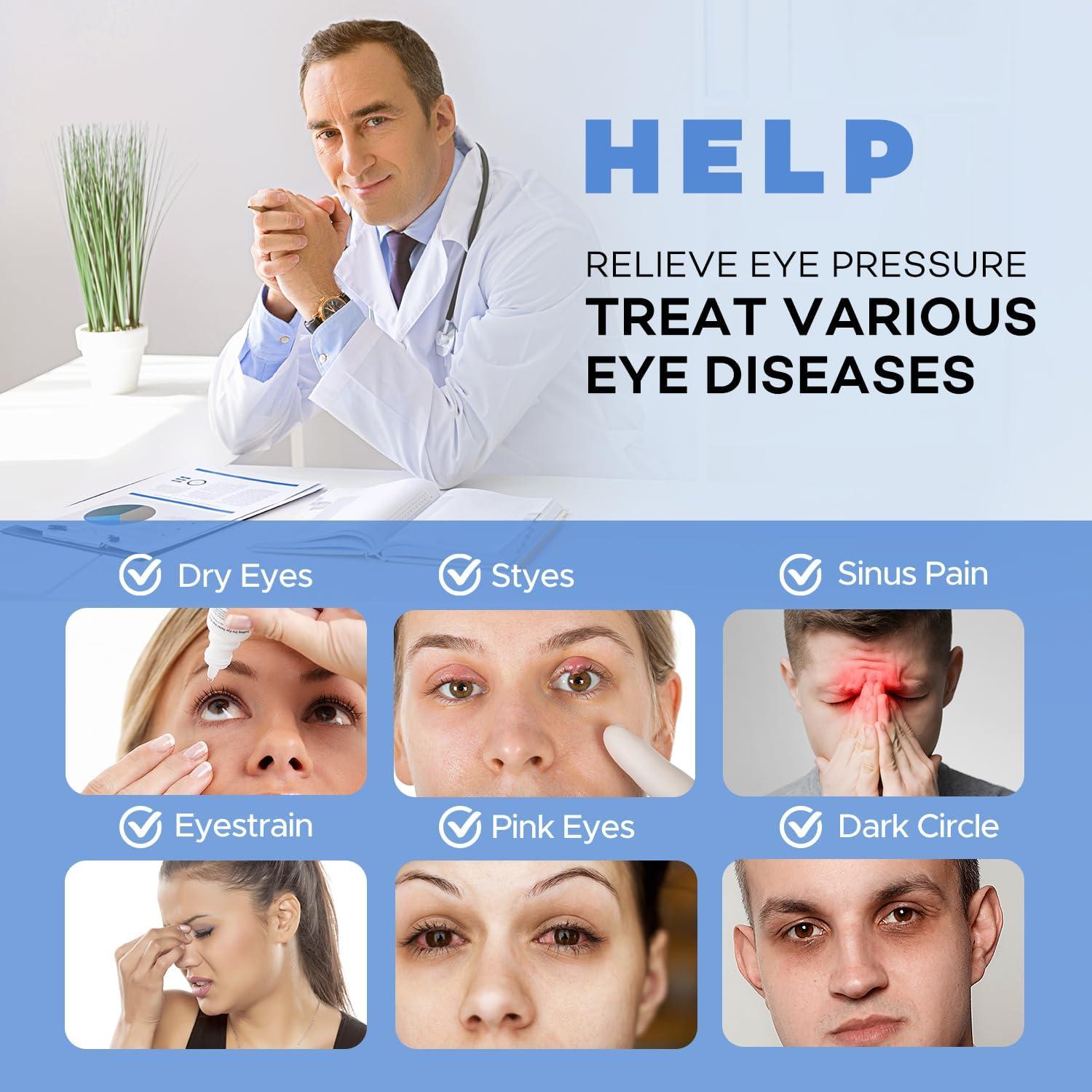 Máscara de Ojos Calentada Ezona USB con Control de Temperatura