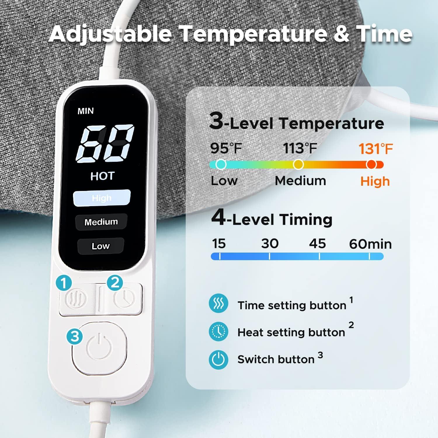 Máscara de Ojos Calentada Ezona USB con Control de Temperatura