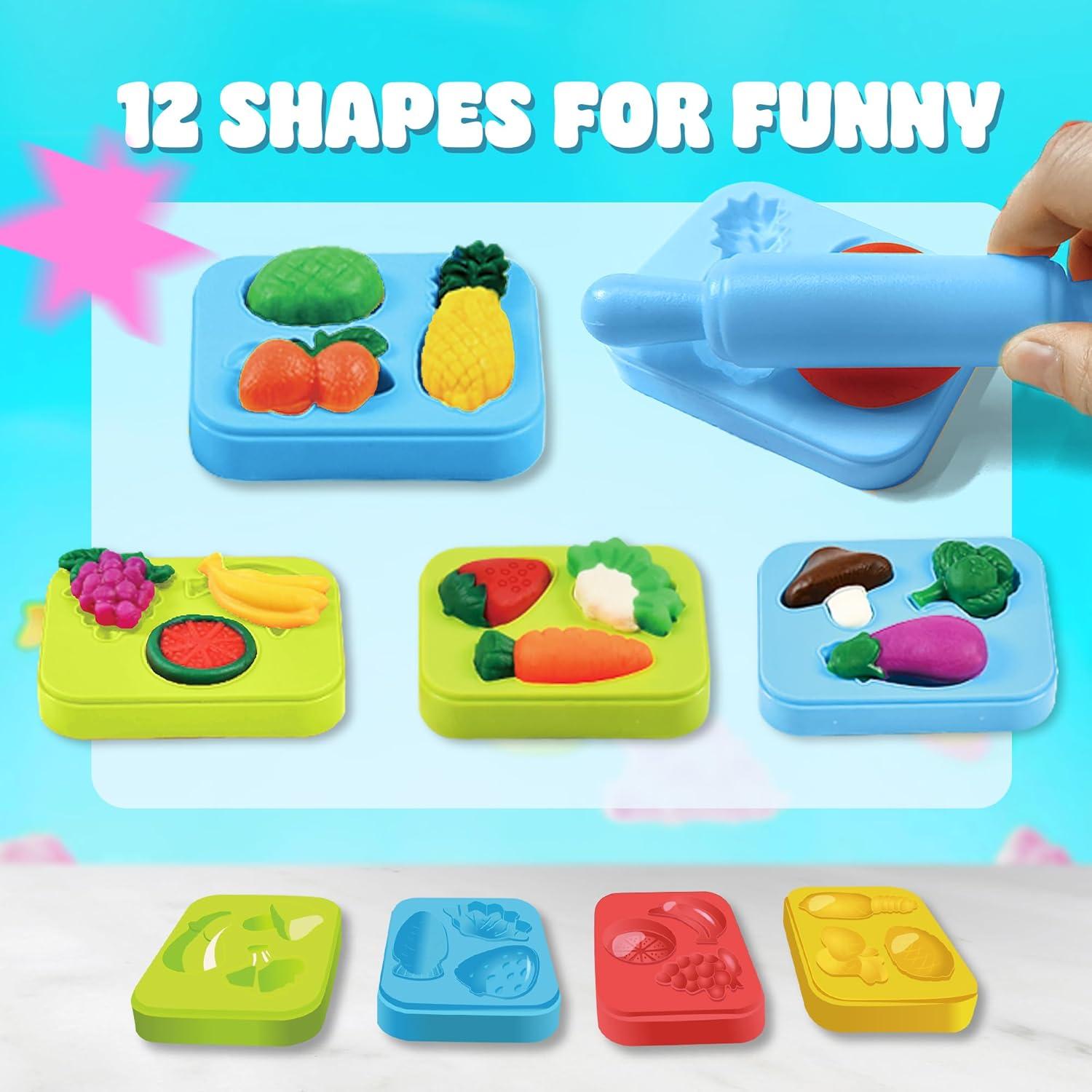 Juegos de Plastilina SANCO 24 Colores para Niños 3-8 Años