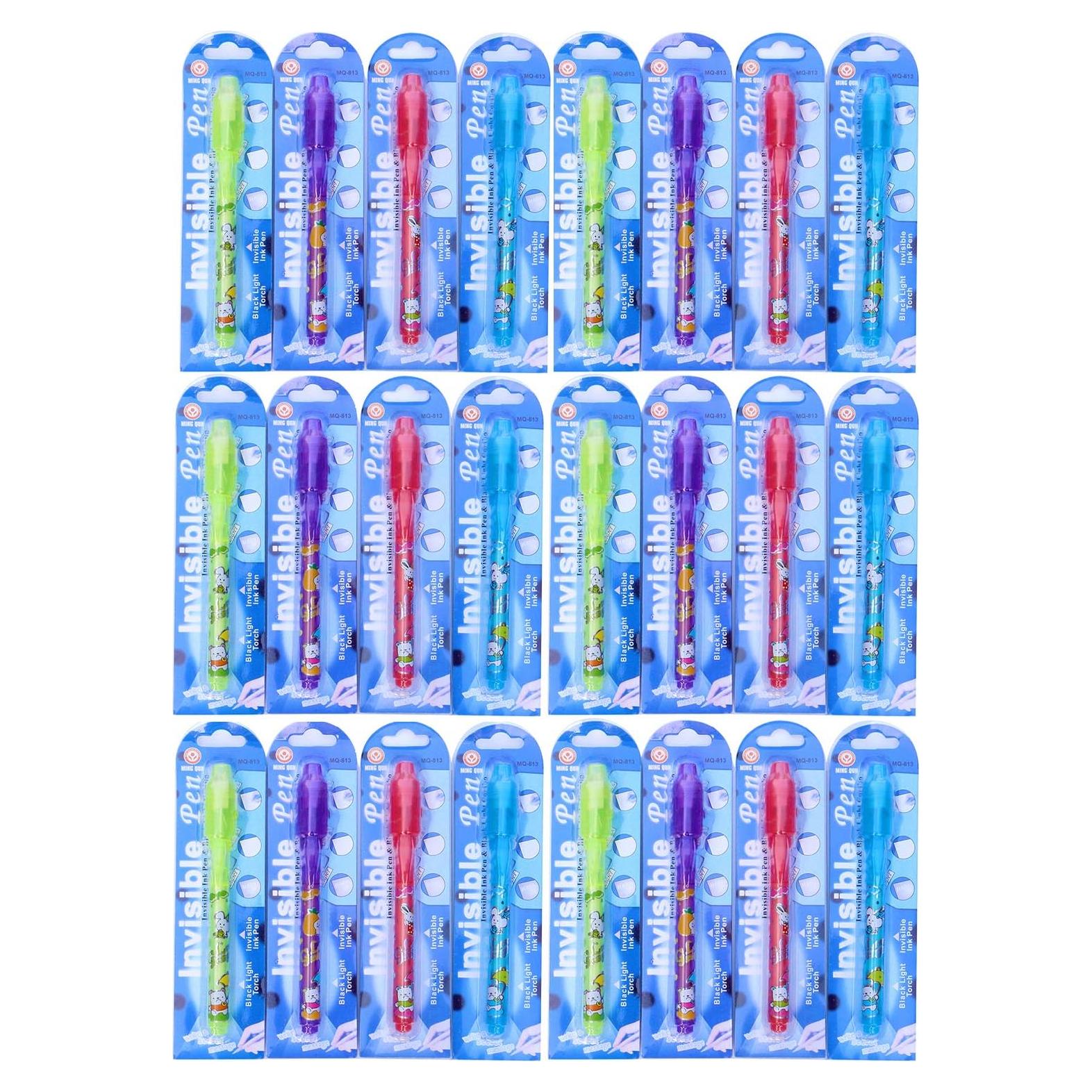 Bolígrafos de Tinta Invisible VOVRU 24 Pcs con Luz UV