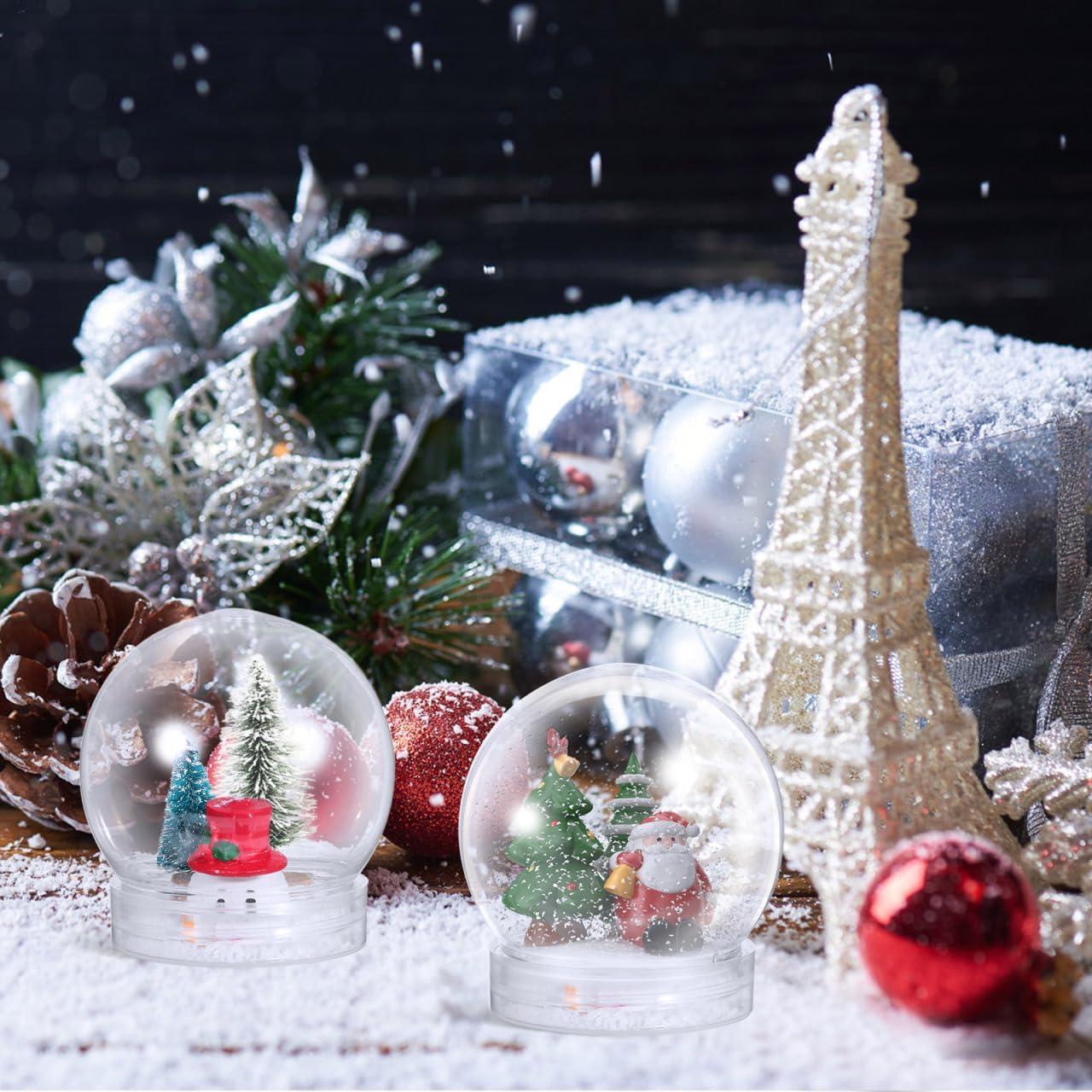 BESTOYARD 30 Tarros de Globo de Nieve 7.62 cm Rellenables DIY