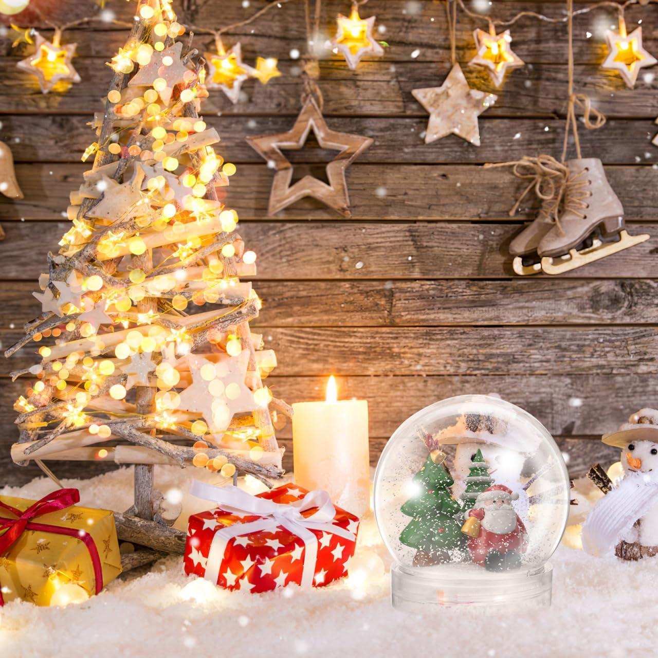 BESTOYARD 30 Tarros de Globo de Nieve 7.62 cm Rellenables DIY